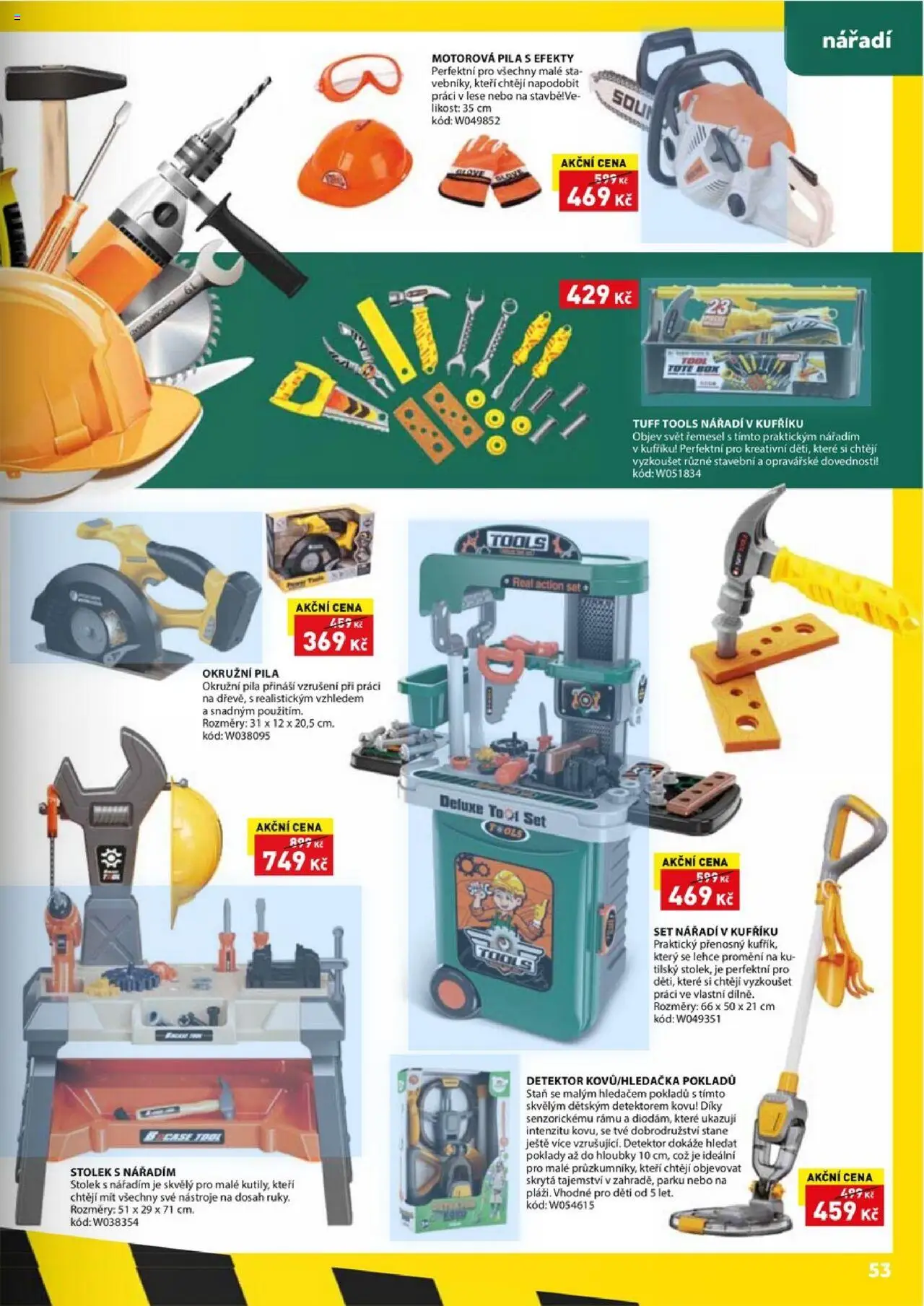 Wiky katalog - Vánoce 2025 od 14.10.2025 | Strana: 53 | Produkty: Motorová pila, Stolek, Stan, Pila