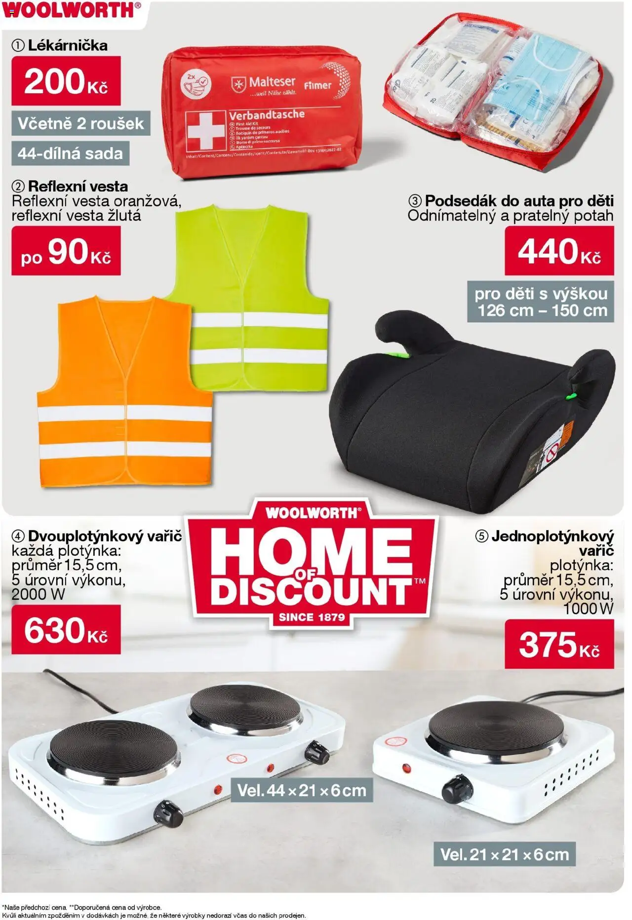 Woolworth leták od 04.08.2025 - akční nabídka | Strana: 15 | Produkty: Vesta, Podsedák do auta, Podsedák, Vařič