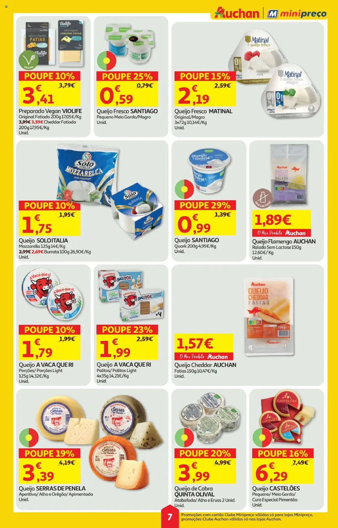 Minipreço folheto │ válido de 07.08.2025 | Página: 7 | Produtos: Pimentão, Queijo, Cheddar, Melão