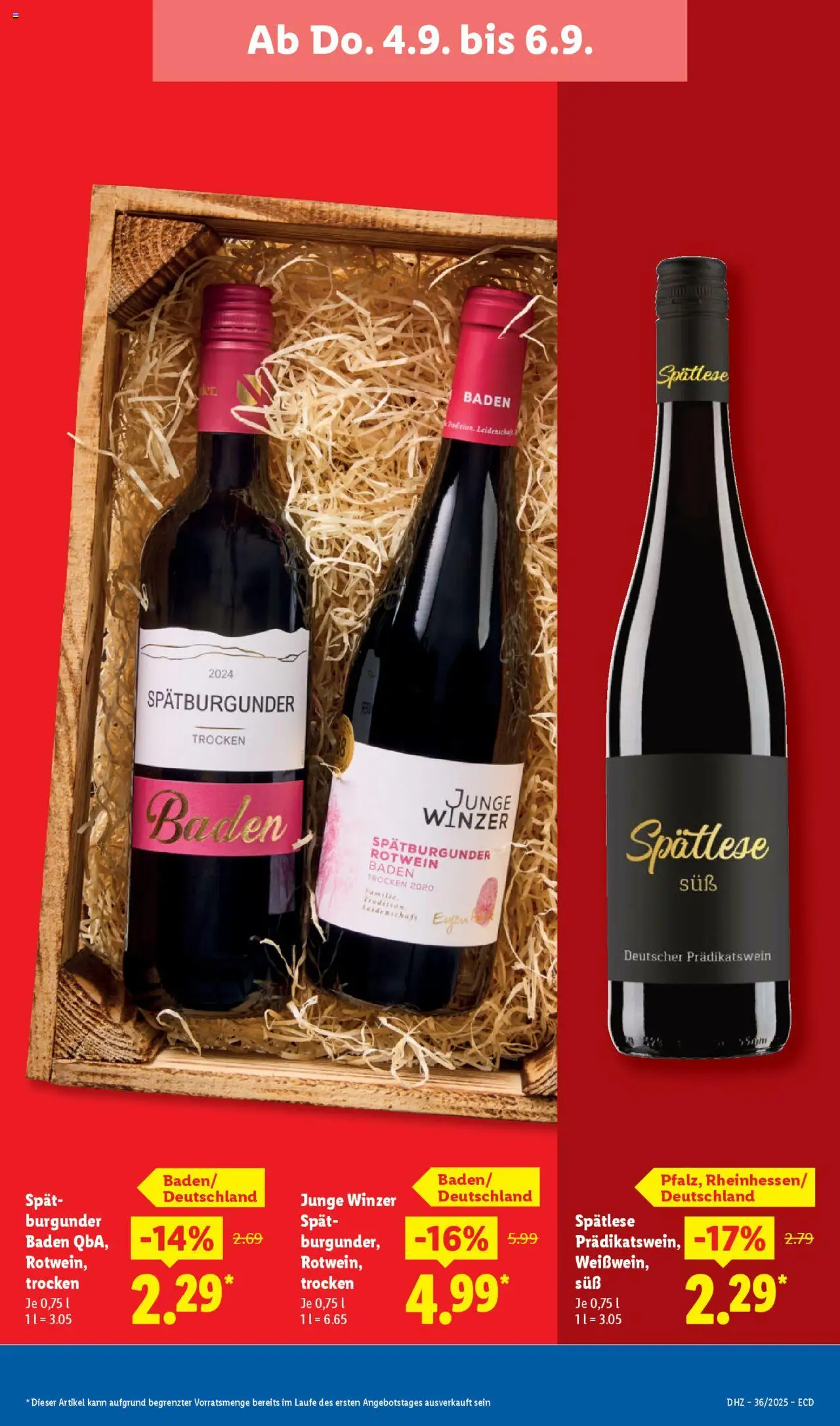 Lidl Prospekt 	 - gültig ab dem 01.09.2025 | Seite: 57 | Produkte: Rotwein