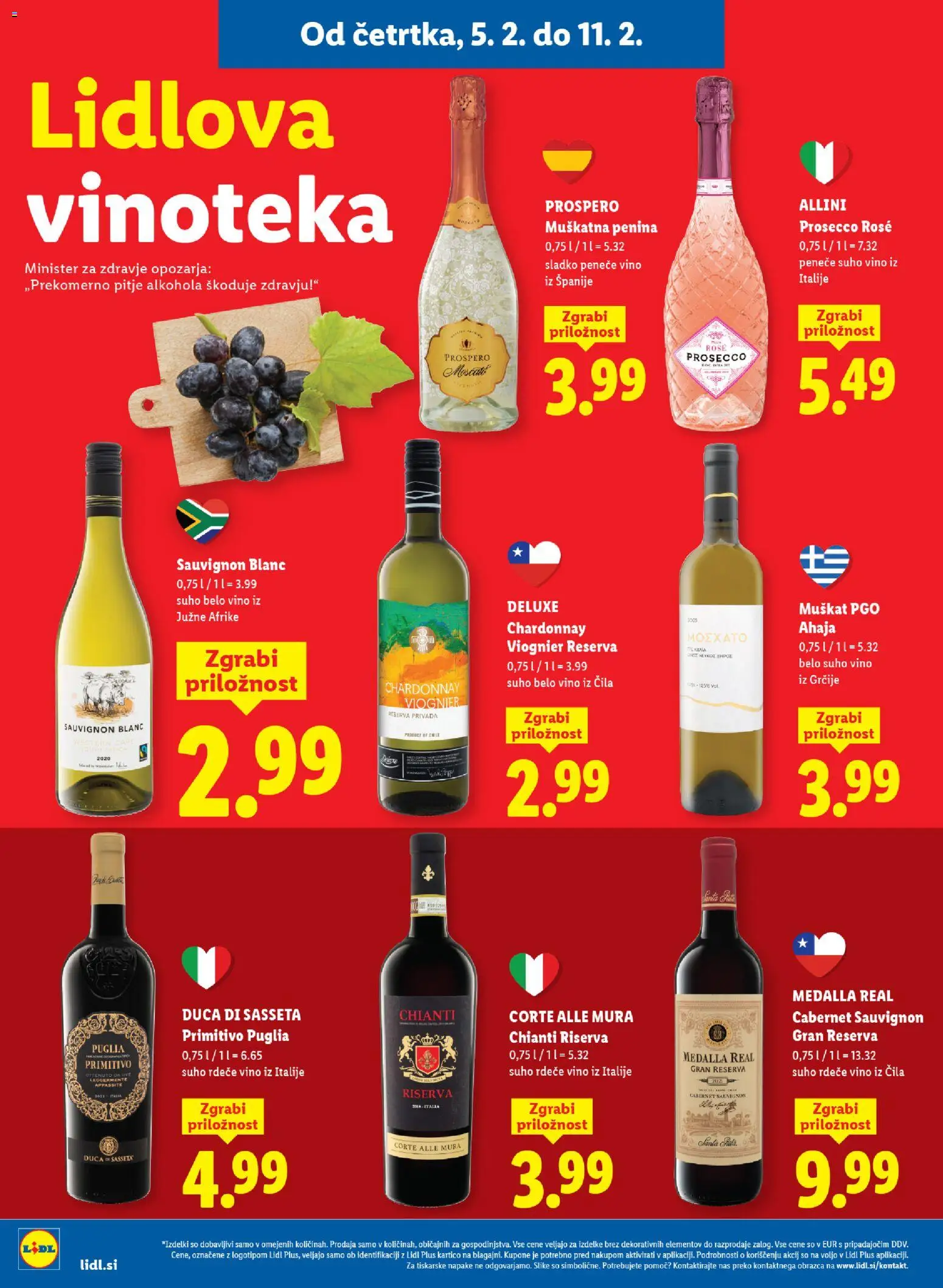 Novi Lidl katalog ponudbe – veljaven od 05.02.2026 | Stran: 10 | Izdelki: Penina, Vino