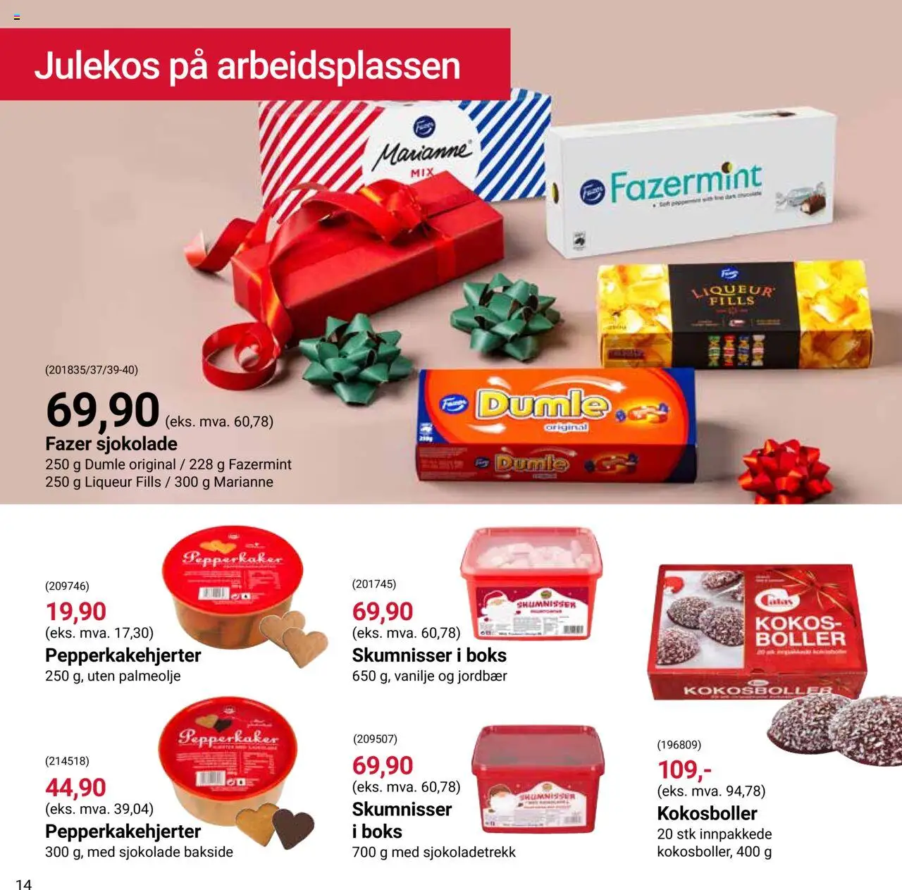 {H1} | Side: 14 | Produkter: Sjokolade, Jordbær, Răzătoare, Mikrovalovka
