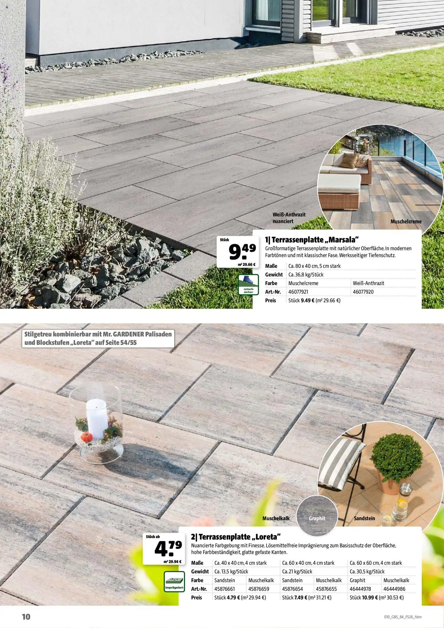 Hagebau Gartenbaustoffsortiment – gültig ab 02.03.2026 | Seite: 10 | Produkte: Gewicht