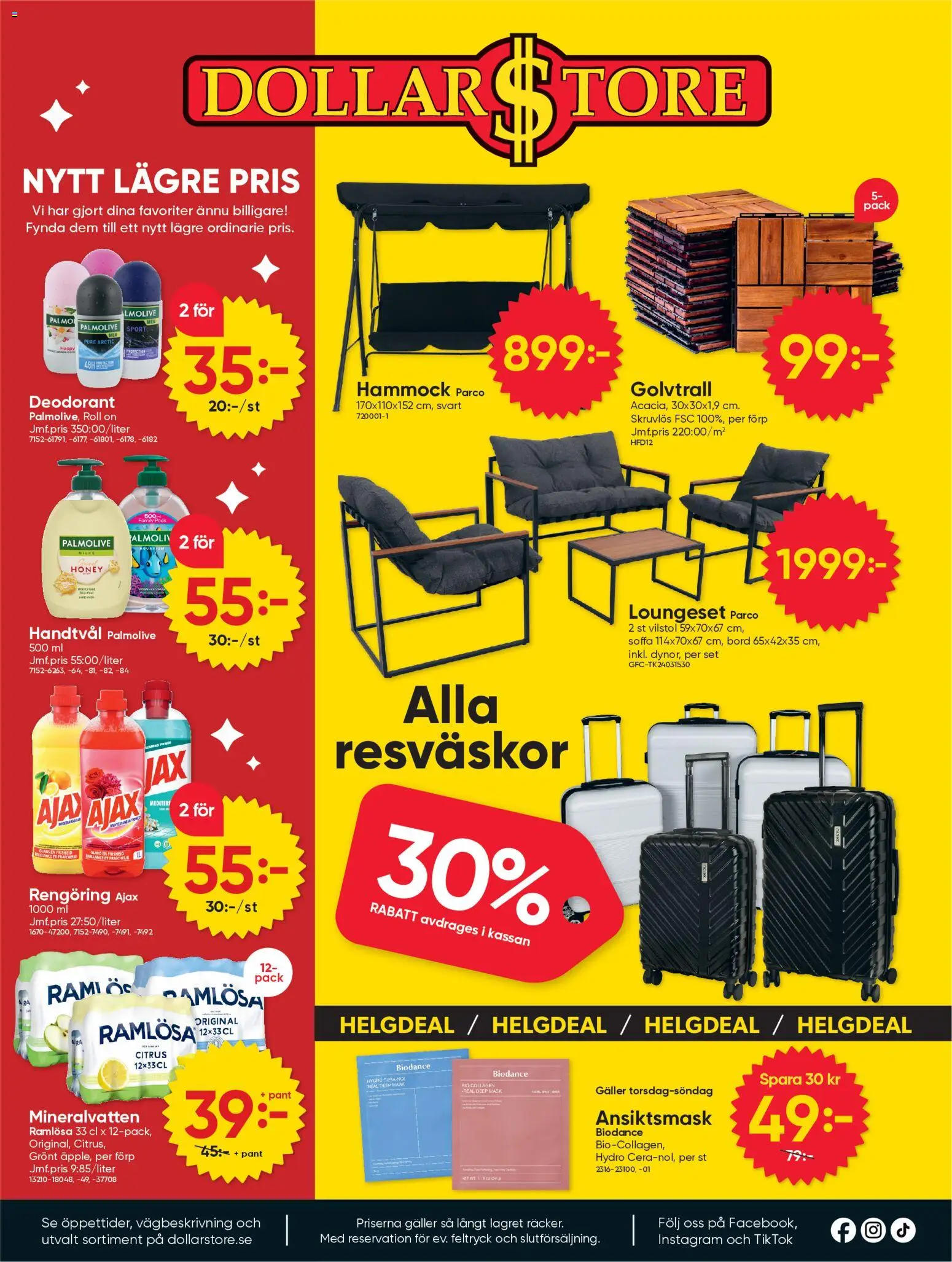 Dollar Store reklamblad aktuell från 20.04.2026 | Sida: 16 | Produkter: Galler, Mineralvatten, Set, Handtvål