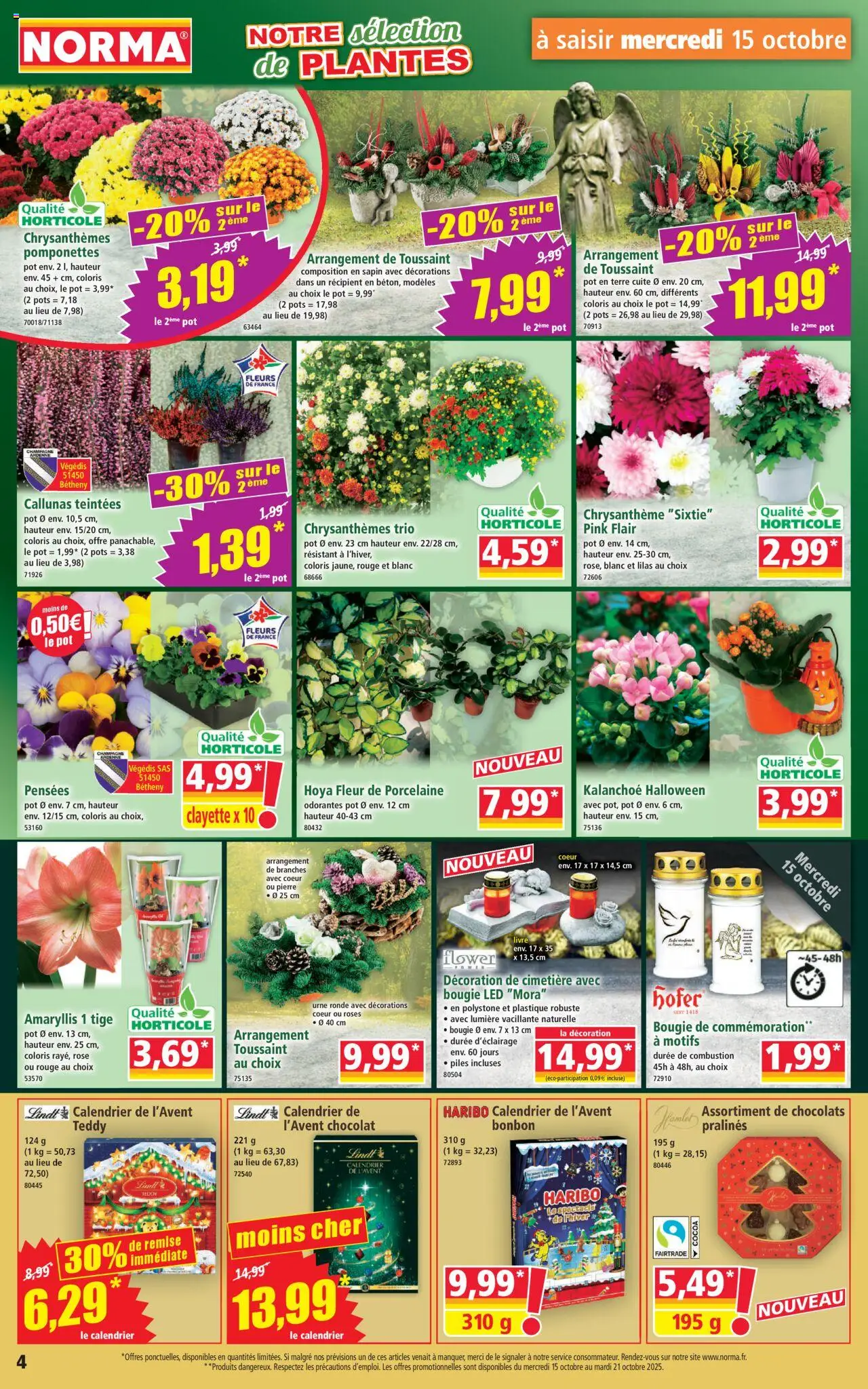 {H1} | Page: 4 | Produits: Chrysanthème, Piles, Lindt, Livre