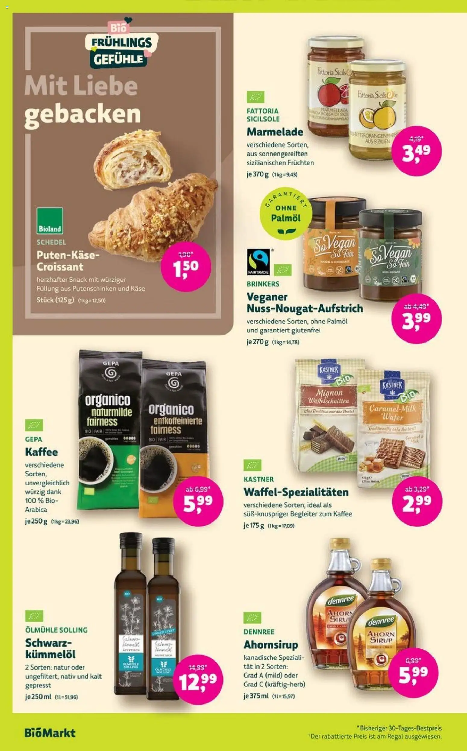 BioMarkt Prospekt 	 – gültig ab 22.04.2026 | Seite: 10 | Produkte: Käse, Kaffee, Sirup, Croissant