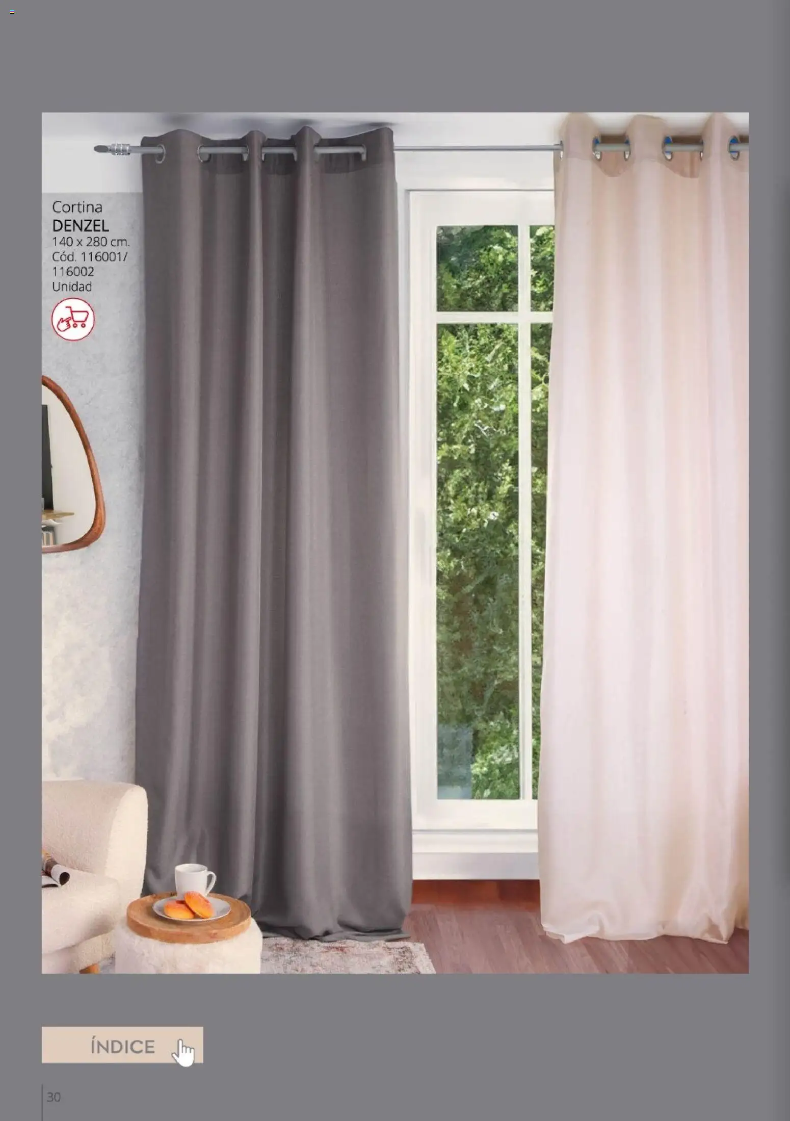 Conforama - Guía de textil 2026 │ válido desde el 05.02.2026 | Página: 30 | Productos: Cortina