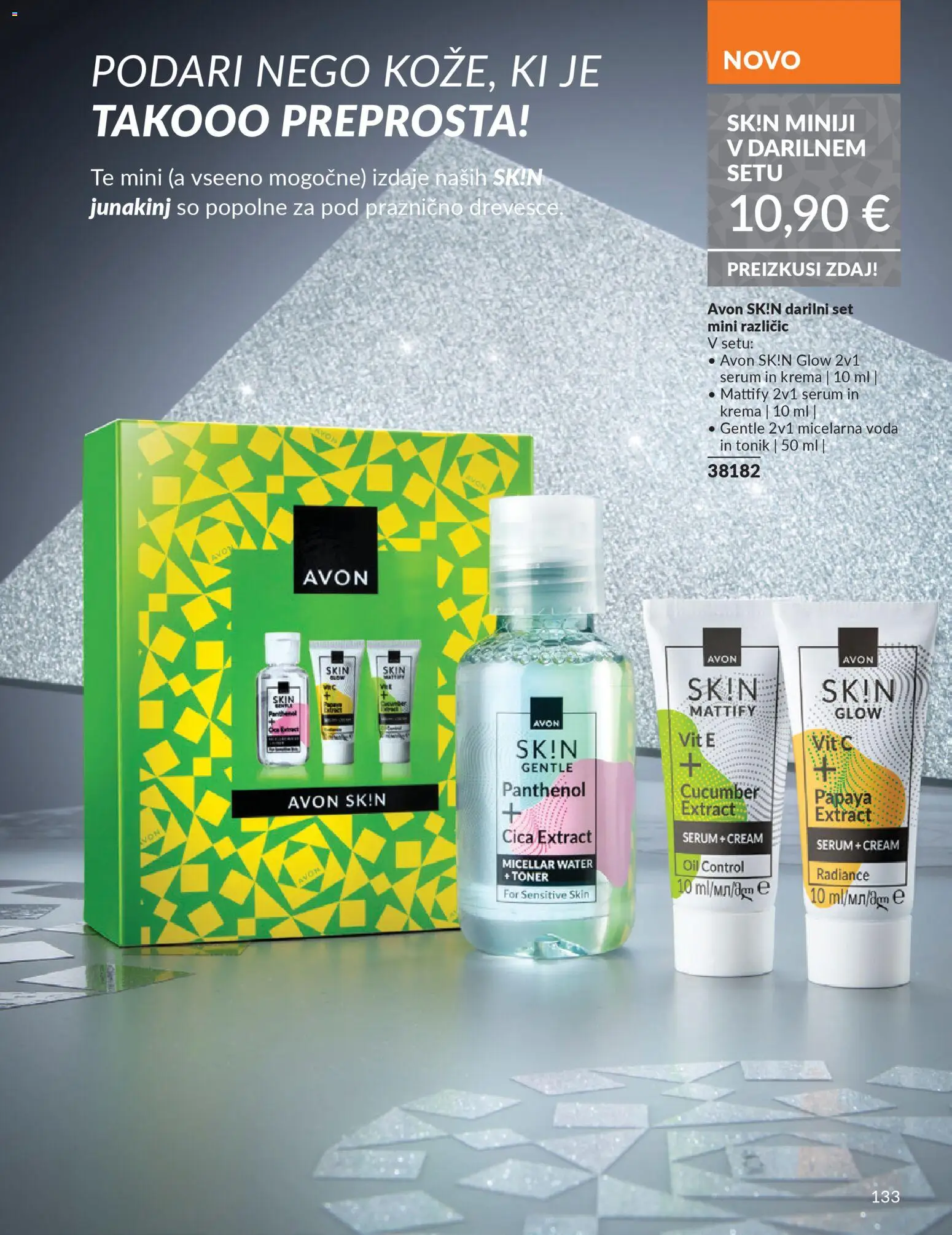 Novi Avon katalog ponudbe – veljaven od 01.10.2025 | Stran: 133 | Izdelki: Toner, Krema, Micelarna voda, Voda