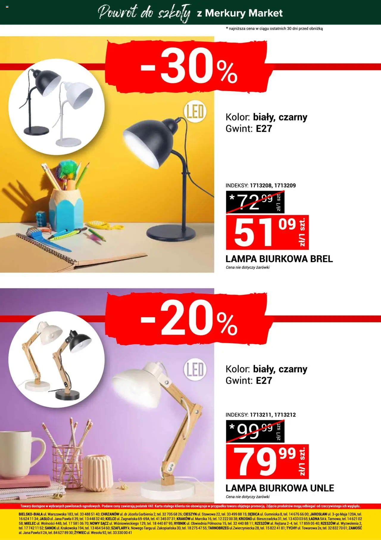 Merkury Market Gazetka - Powrót do szkoły od 23.08.2025 | Strona: 24 | Produkty: Karta, Lampa, Żarówki