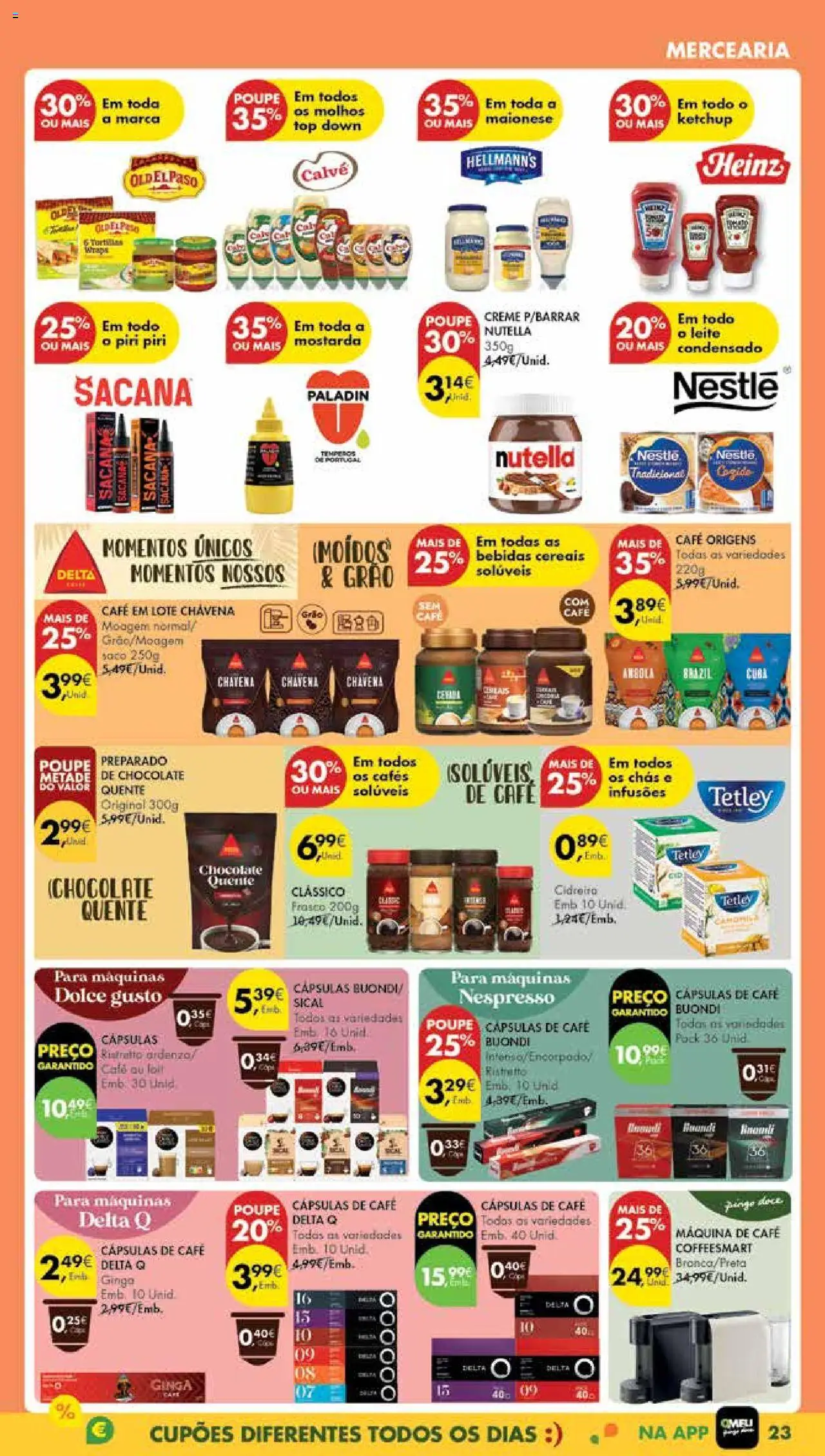 Pingo Doce Poupe Esta Semana Madeira │ válido de 05.08.2025 | Página: 23 | Produtos: Top, Café, Dolce gusto, Creme