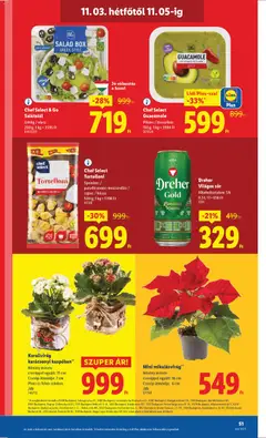 Dreher Világos sör, Alkoholtartalom: 5%, 0,5 l - amely érvényes a következő dátumtól: 30.10.2025 | Oldal: 51