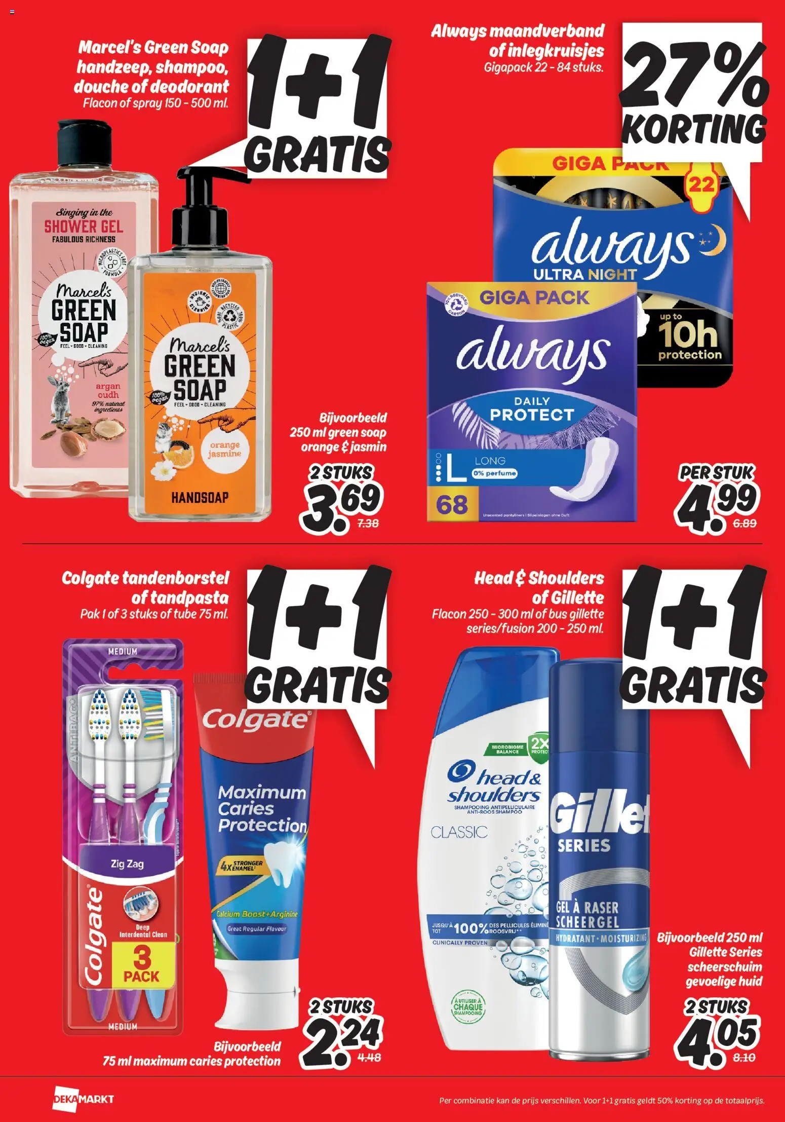 {H1} | Pagina: 7 | Producten: Deodorant, Tandpasta, Douche, Scheerschuim