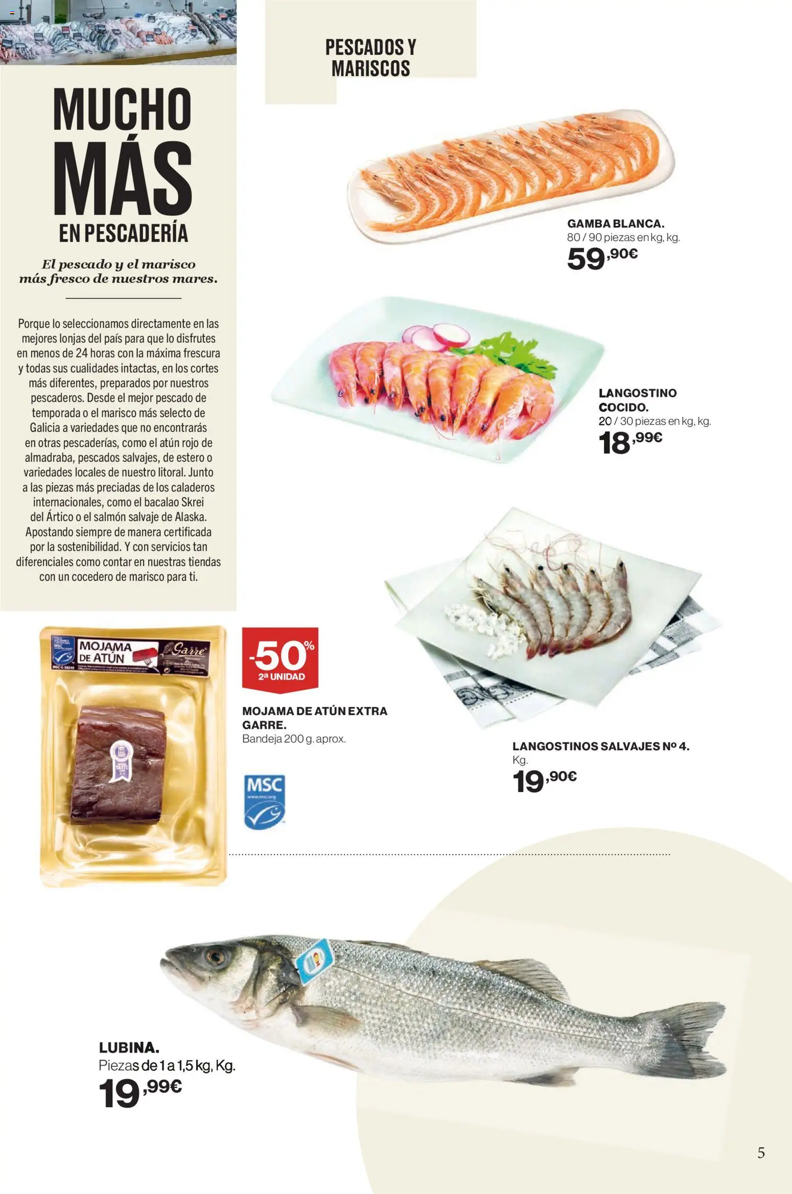 Supercor Canarias │ válido desde el 26.02.2026 | Página: 5 | Productos: Pescado, Bandeja, Langostino, Gamba