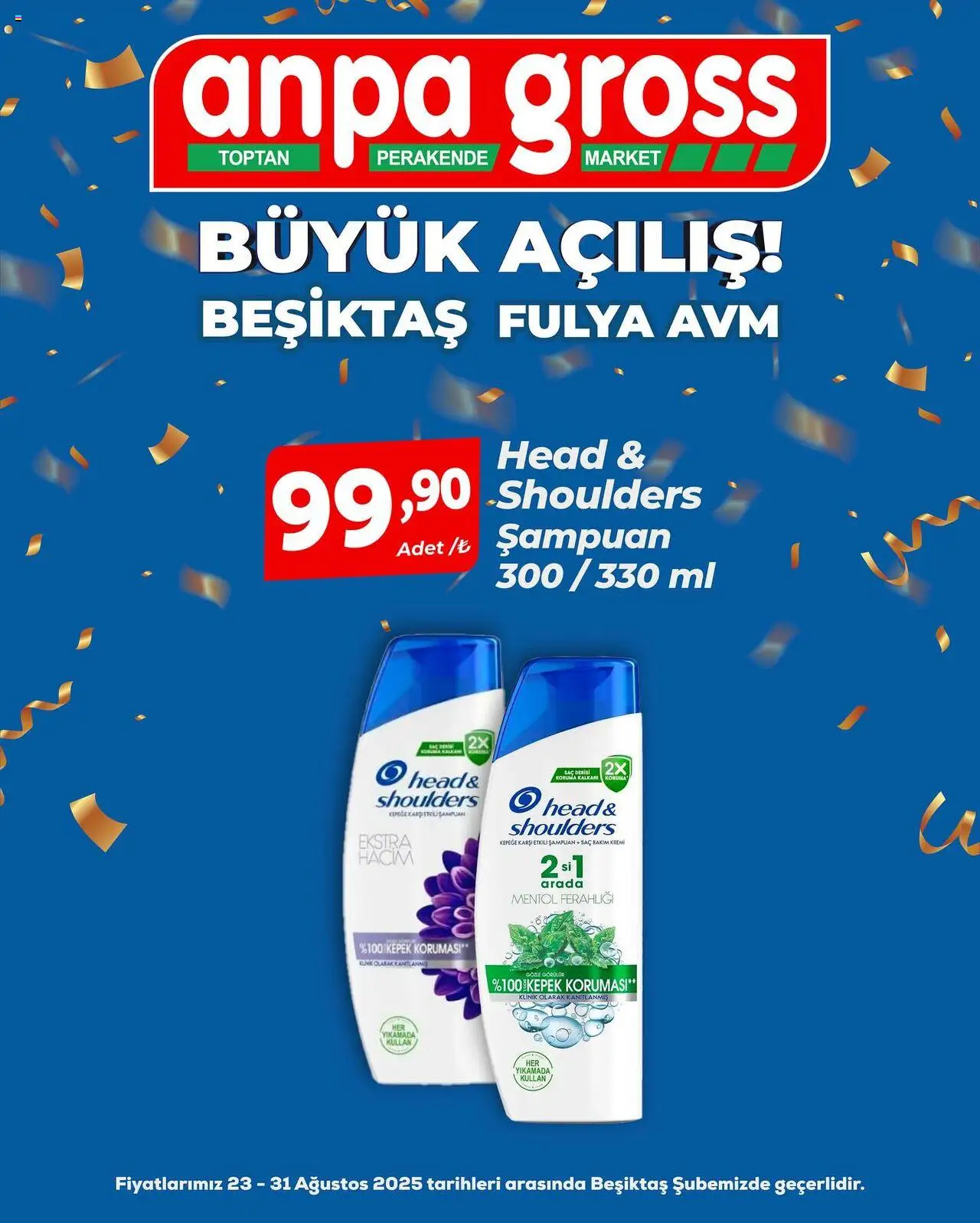 Anpa Gross Büyük Açılış - 23.08.2025 tarihinden itibaren geçerlidir | Sayfa: 71 | Ürünler: Şampuan