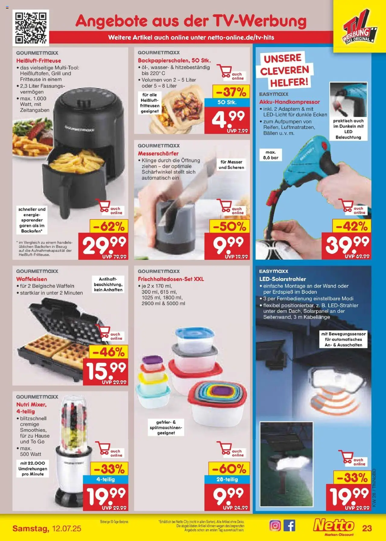 Netto Marken-Discount prospekt Herzberg	 - gültig ab dem 07.07.2025 | Seite: 37 | Produkte: Grill, Waffeln, Fritteuse, Waffeleisen