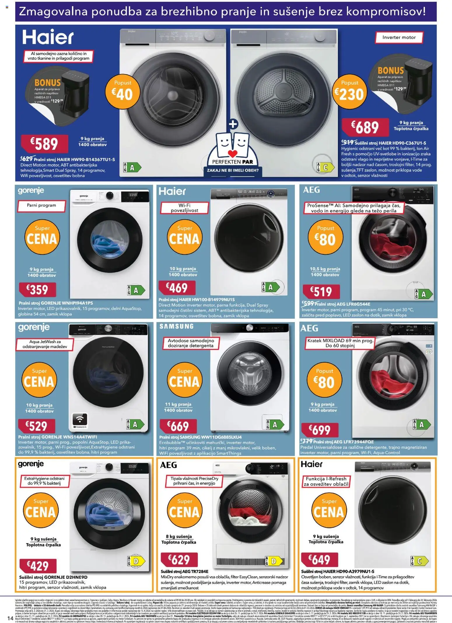 Novi Harvey Norman katalog ponudbe – veljaven od 09.02.2026 | Stran: 14