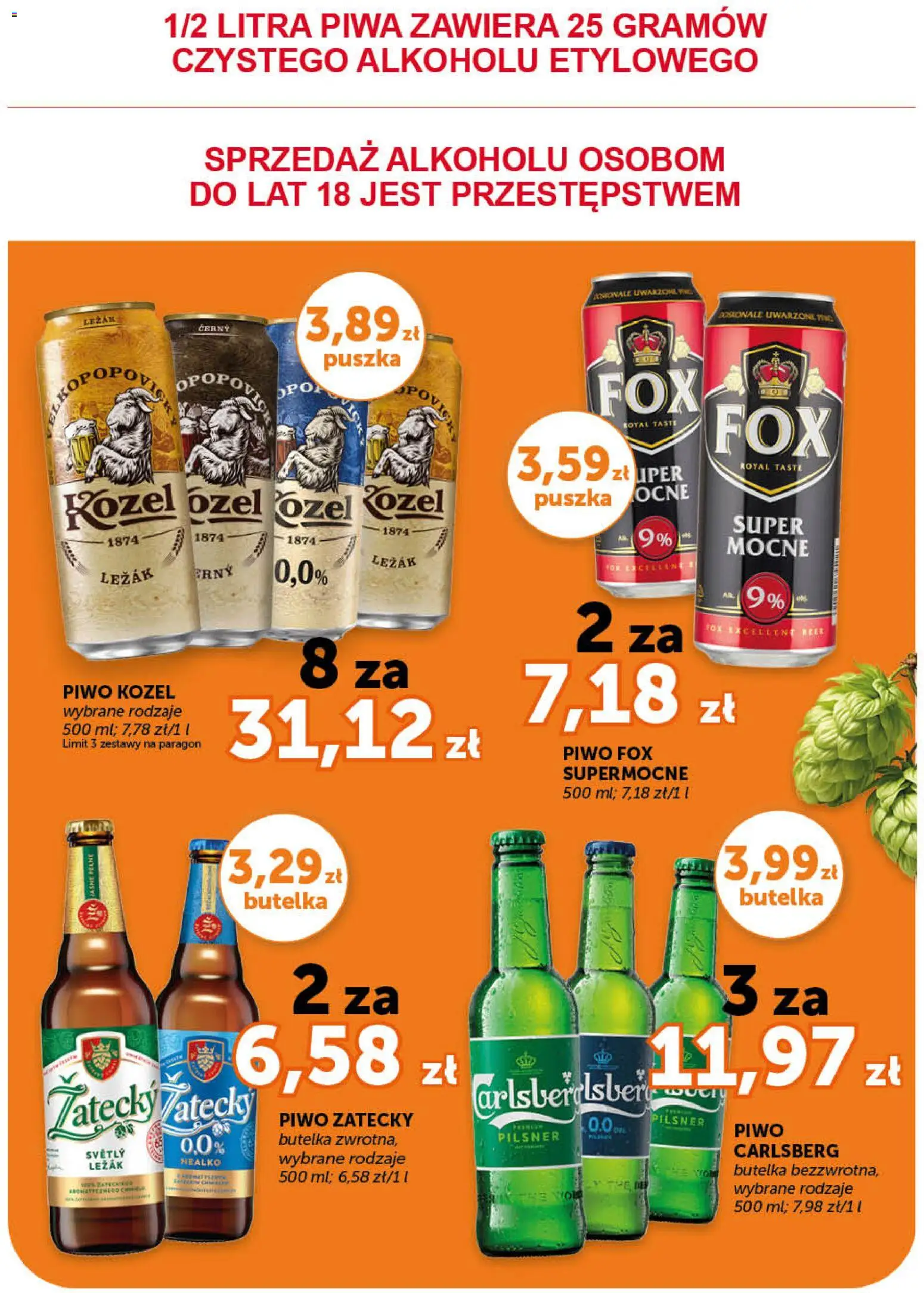 Euro Sklep gazetka od 16.04.2026 | Strona: 19 | Produkty: Leżak, Piwo, Piwo kozel