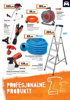 Pogląd oferty "Bricoman gazetka" - ważna od 30.03.2026 | Strona: 3 | Produkty: Drabina, Pistolet do malowania, Przedłużacz