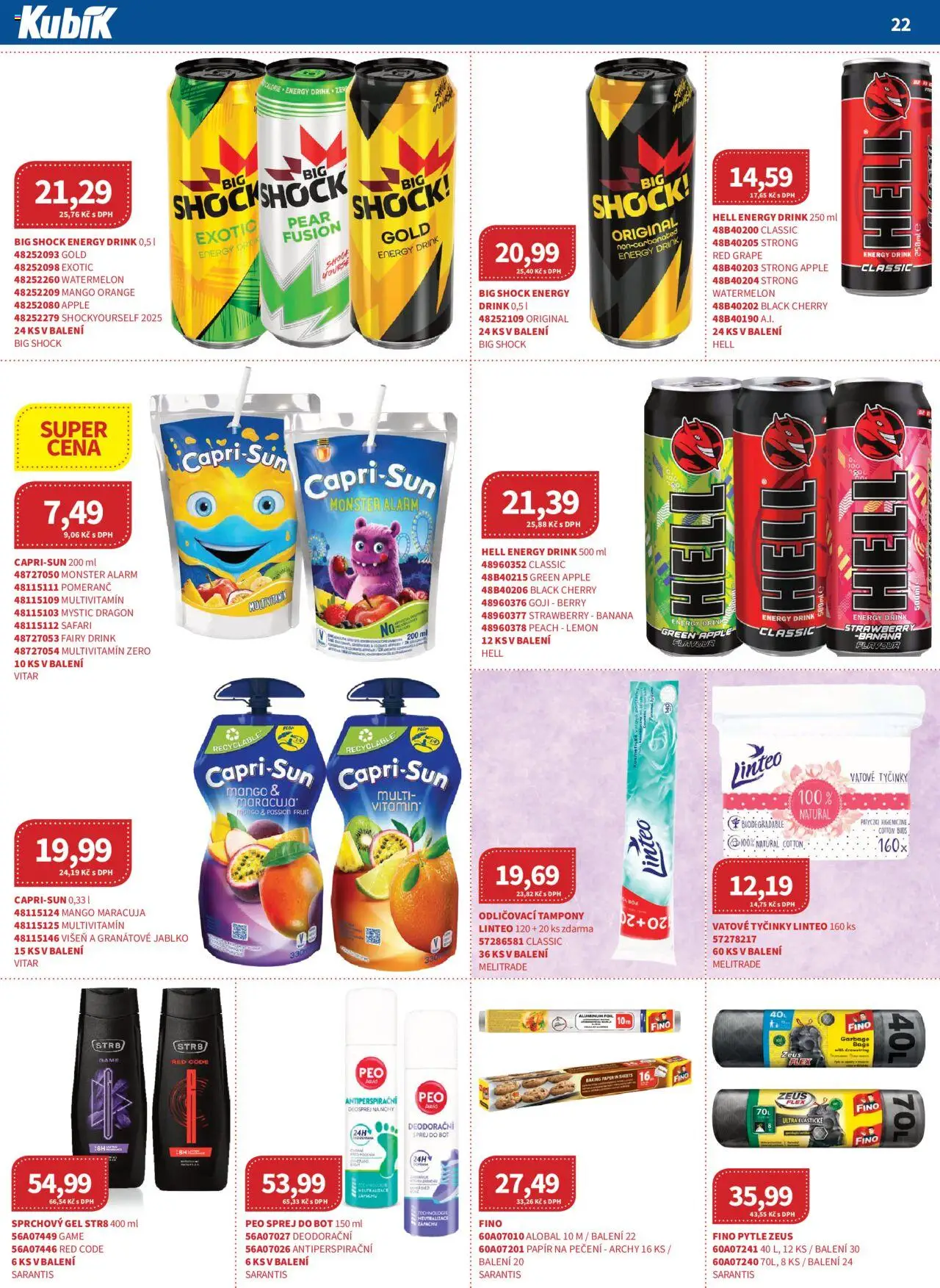 Kubík leták - Velkoobchod 06/2025 od 01.06.2025 | Strana: 22 | Produkty: Maracuja, Granátové jablko, Tyčinky, Papír na pečení