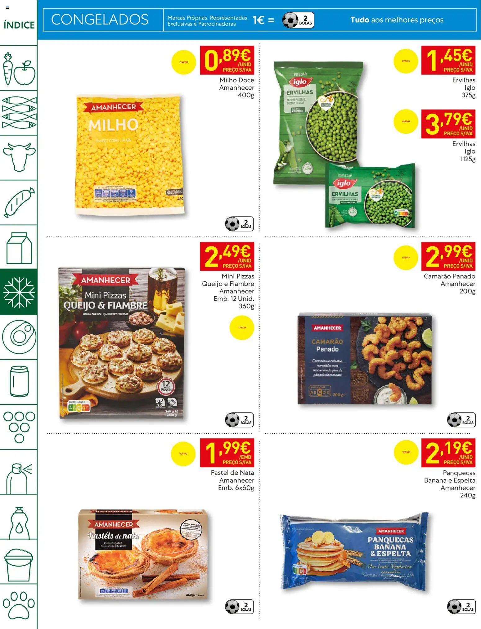 Recheio folheto │ válido de 21.04.2026 | Página: 20 | Produtos: Queijo, Pão, Doces, Milho