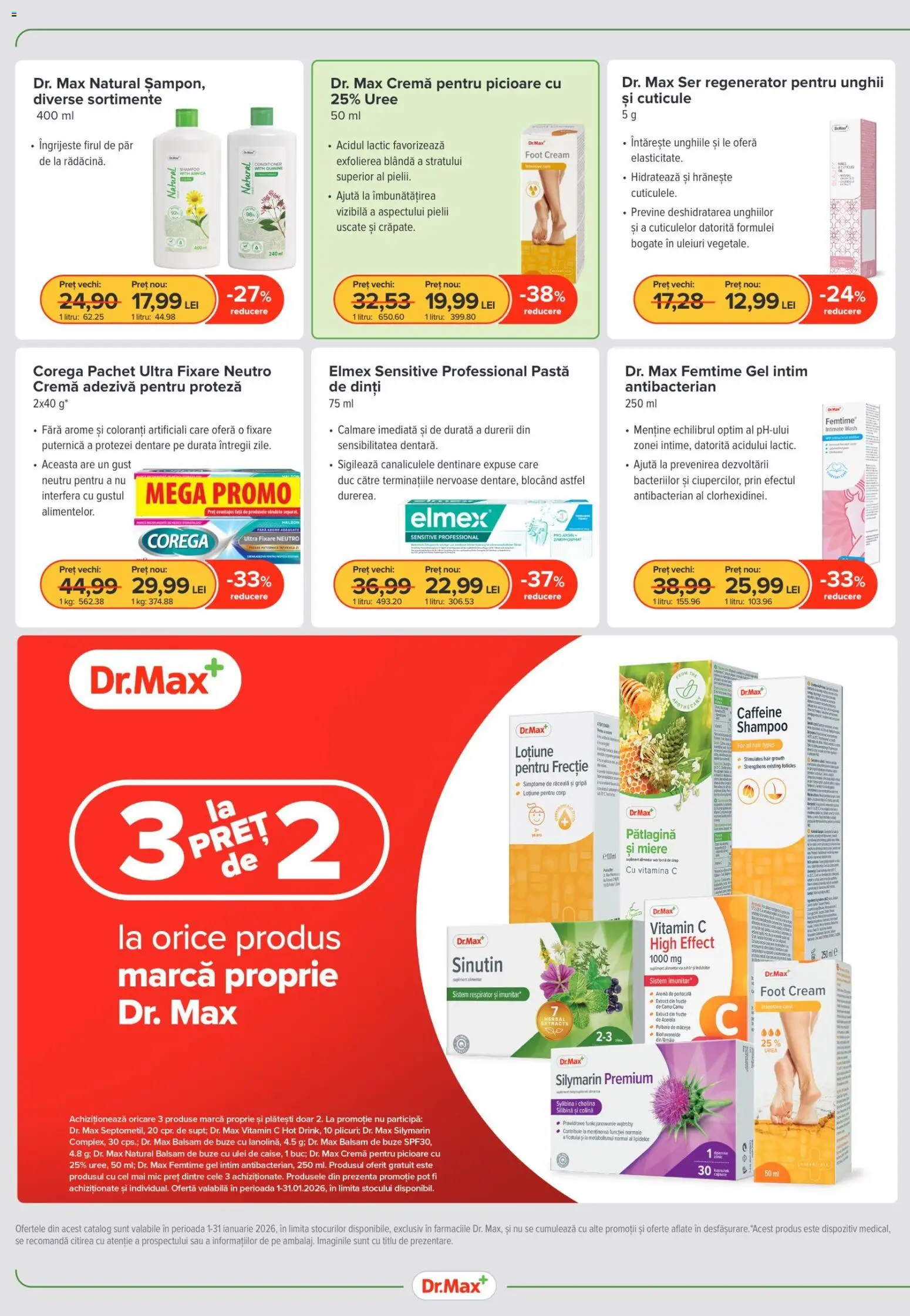 Noul catalog Dr.Max – valabil de la 01.01.2026 | Pagină: 2 | Produse: Pară, Balsam, Ulei, Fructe