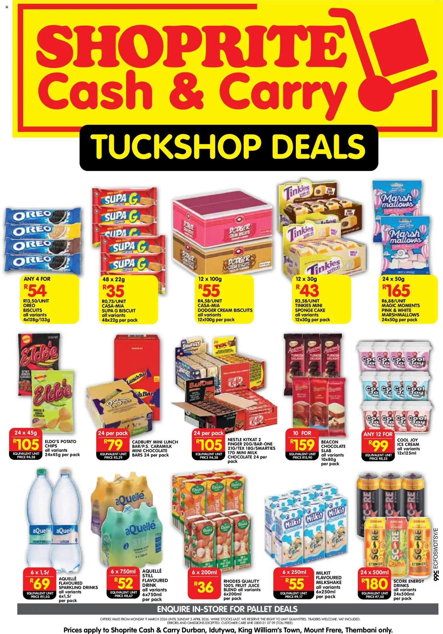 New Shoprite catalogue – valid from 09.03.2026 | Page: 1 | Products: Cake, Chocolate, Cream, Fruit