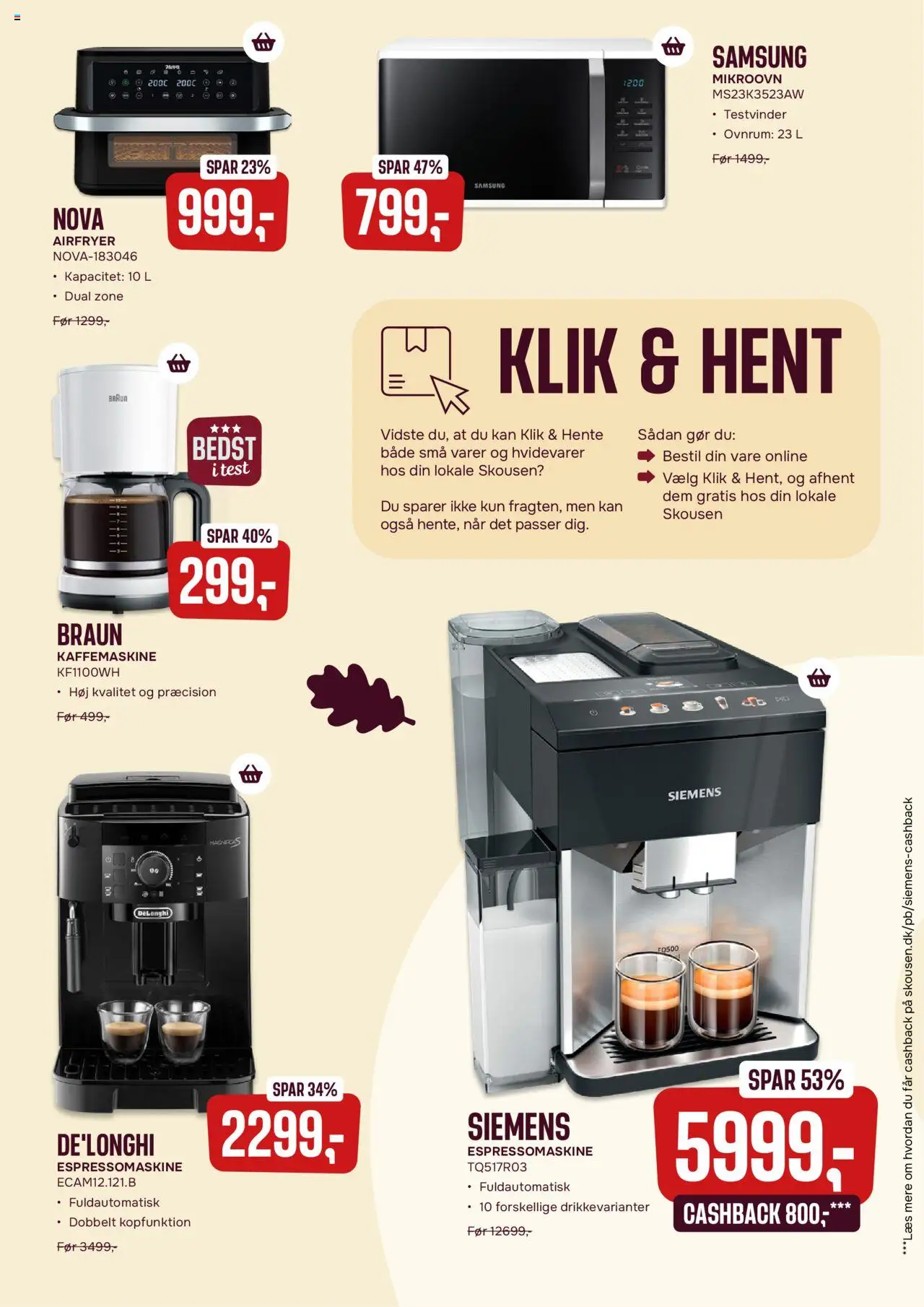 Skousen tilbudsavis – gyldig fra 29.09.2025 | Side: 7 | Produkter: Kaffemaskine
