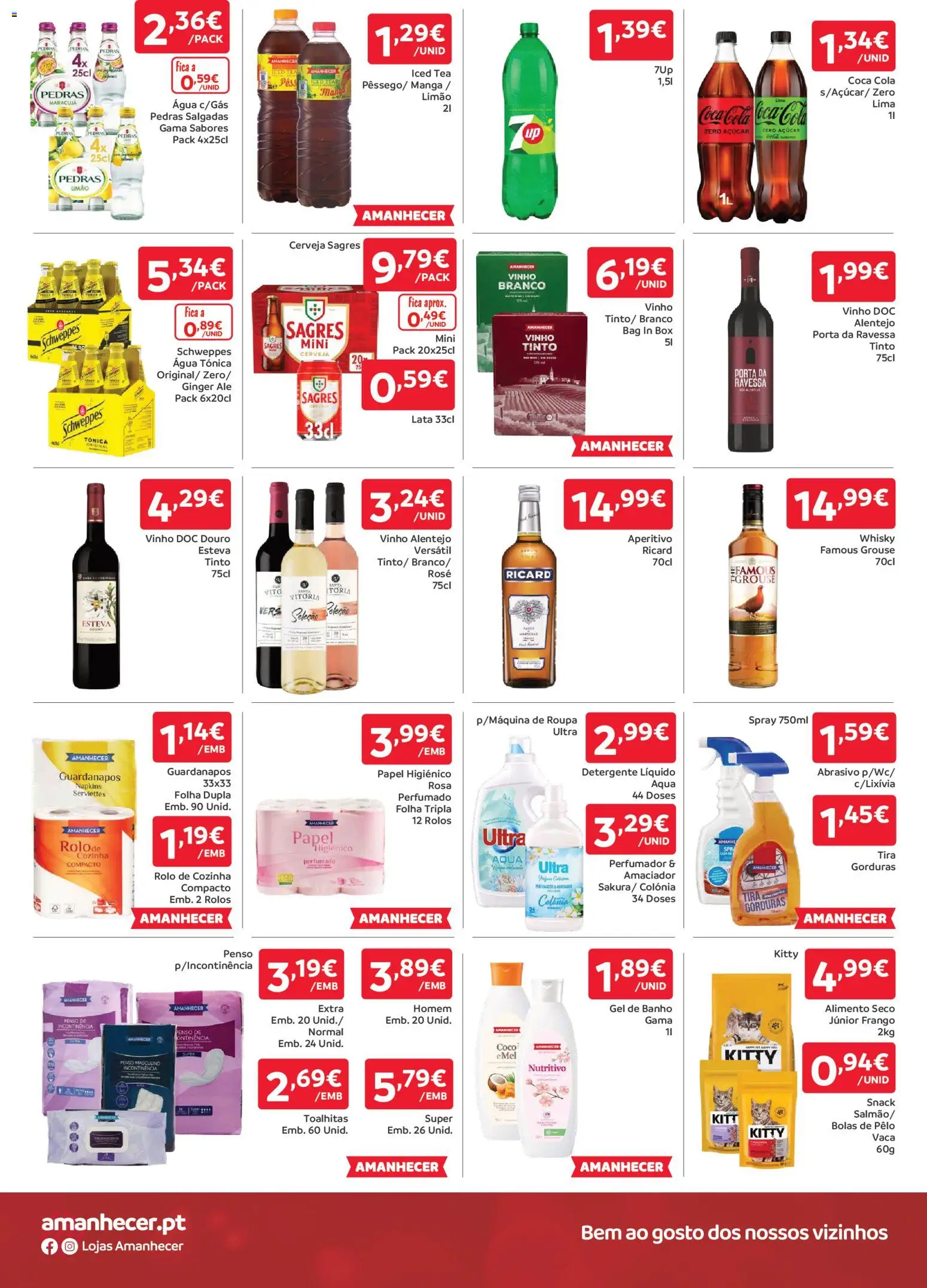 Amanhecer folheto │ válido de 13.11.2025 | Página: 4 | Produtos: Agua, Guardanapos, Gel de banho, Detergente