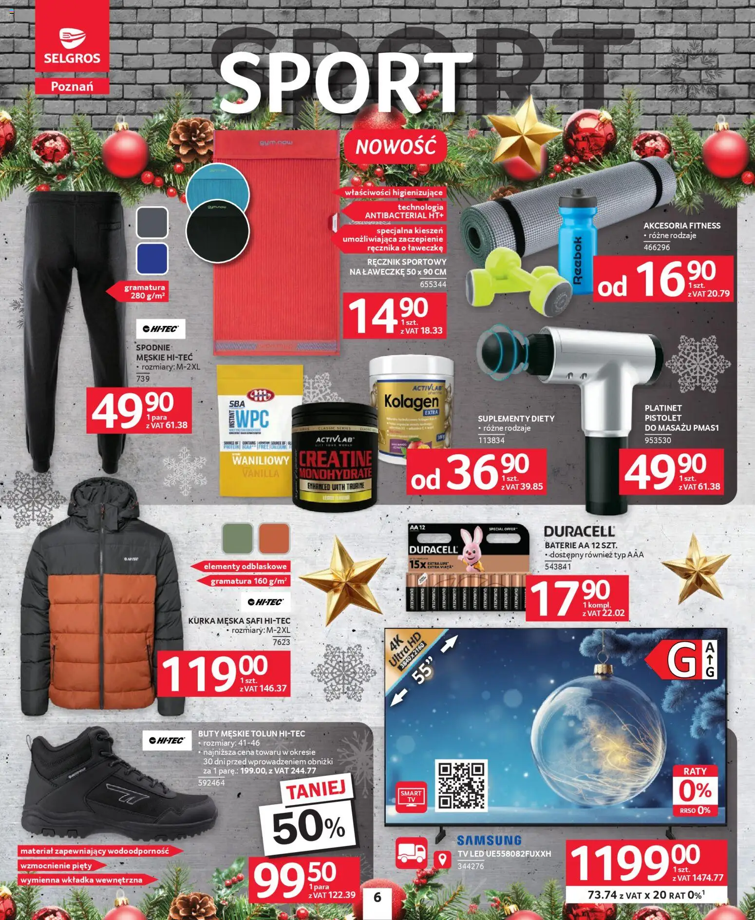 Selgros cash&carry Gazetka - Poznań 2.0 smakuje lepiej! od 04.12.2025 | Strona: 6 | Produkty: Spodnie, Buty, Baterie, Buty męskie