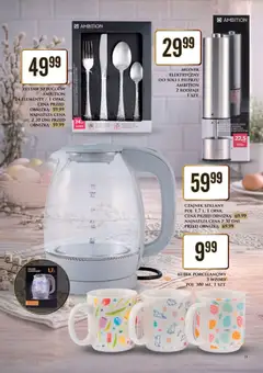 Pogląd oferty "CZAJNIK SZKLANY, POJ. 1,7 L, 1 ОРАК." - ważna od 09.03.2026 | Strona: 19 | Produkty: Czajnik, Młynek