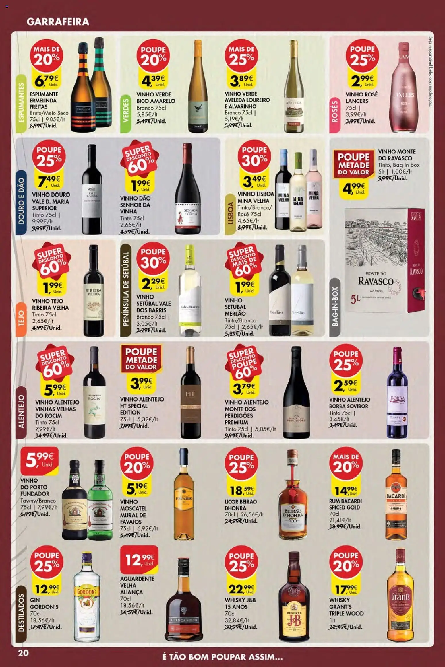 Pingo Doce Poupe Esta Semana Açores │ válido de 15.01.2026 | Página: 20 | Produtos: Espumante, Aliança, Licor, Gin