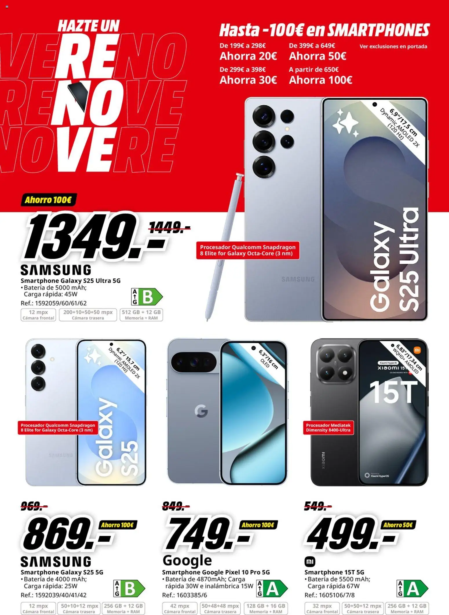 Media Markt folleto │ válido desde el 11.03.2026 | Página: 14 | Productos: Smartphone, Cámara, Batería