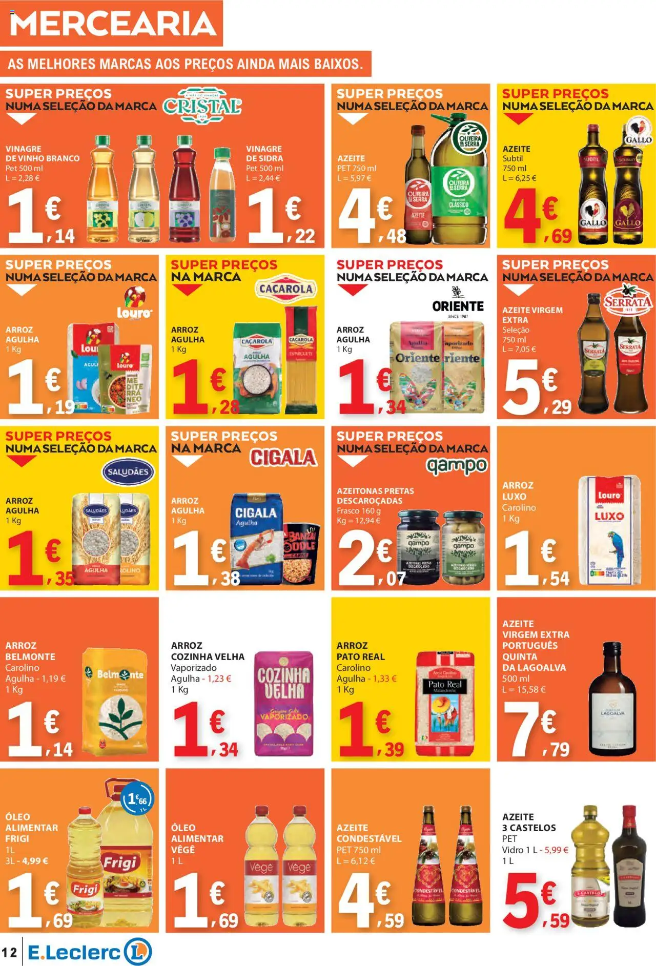E.Leclerc folheto │ válido de 16.10.2025 | Página: 12 | Produtos: Azeitonas, Louro, Vinho, Carne