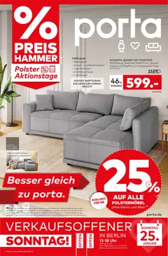 Porta! Prospekt Berlin ab 25.01.2026 gültig