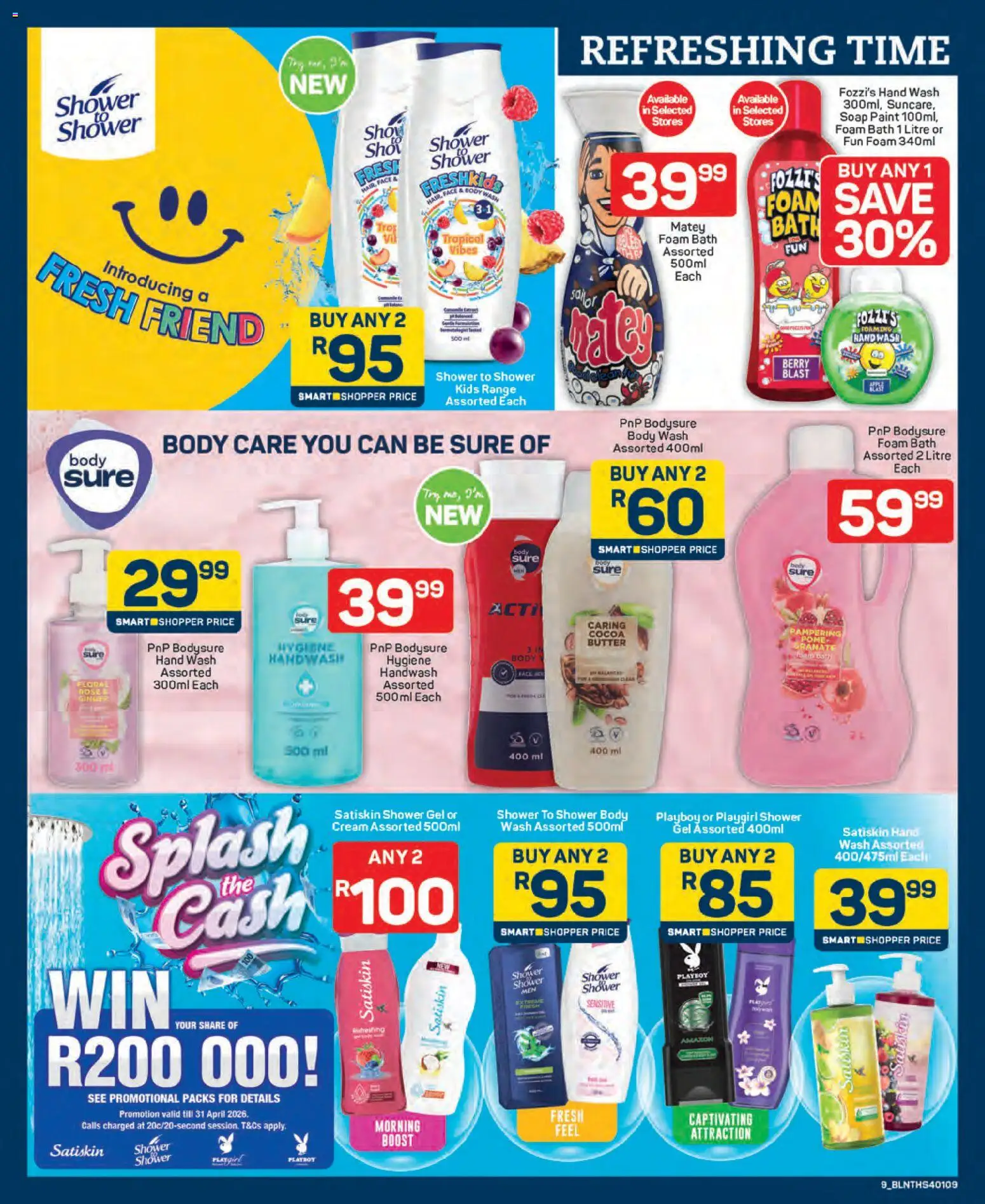 New Pick n Pay catalogue – valid from 25.03.2026 | Page: 9 | Products: Handwash, Shower, Cream, Soap
