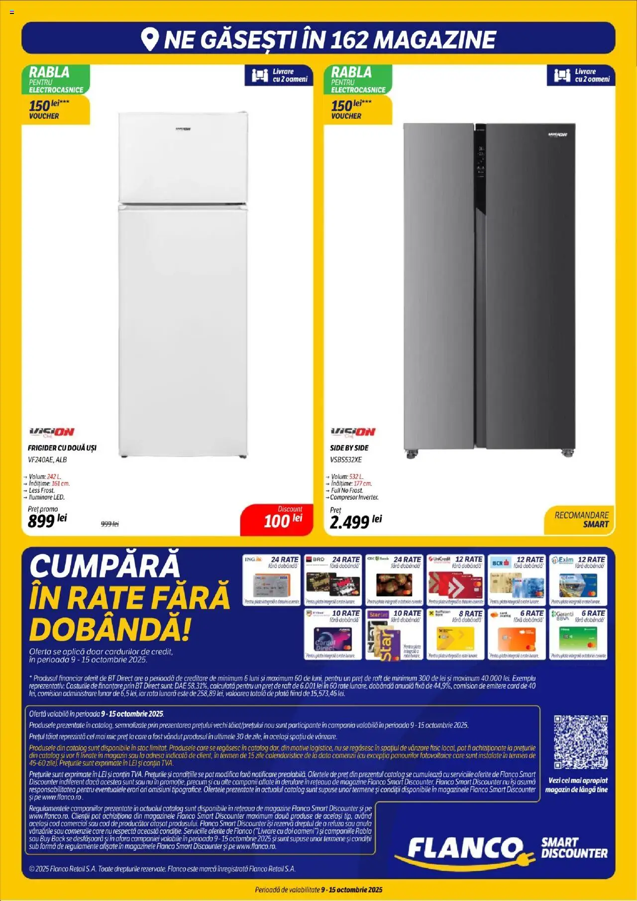 Noul catalog Flanco – valabil de la 09.10.2025 | Pagină: 26 | Produse: Frigider, Raft, Rață