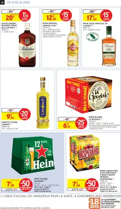 Intermarché - Prévisualisation de APERITIF CITRON LIMONCE, 14.8% vol. 70 cl - 14,23 € le litre valide à partir de 14.04.2026 | Page: 28