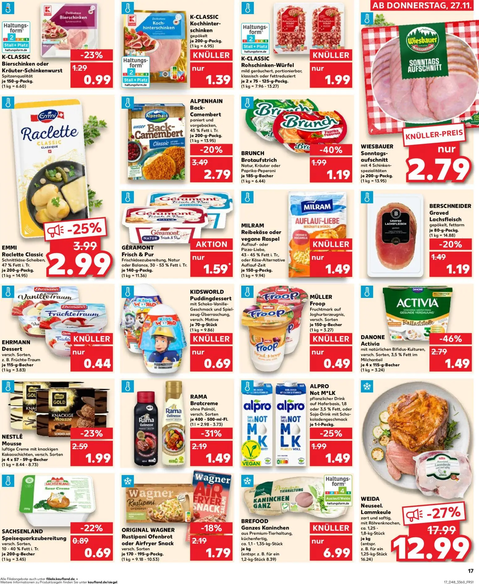 Kaufland Prospekt 	 – gültig ab 27.11.2025 | Seite: 17 | Produkte: Froop, Rama, Creme, Pizza