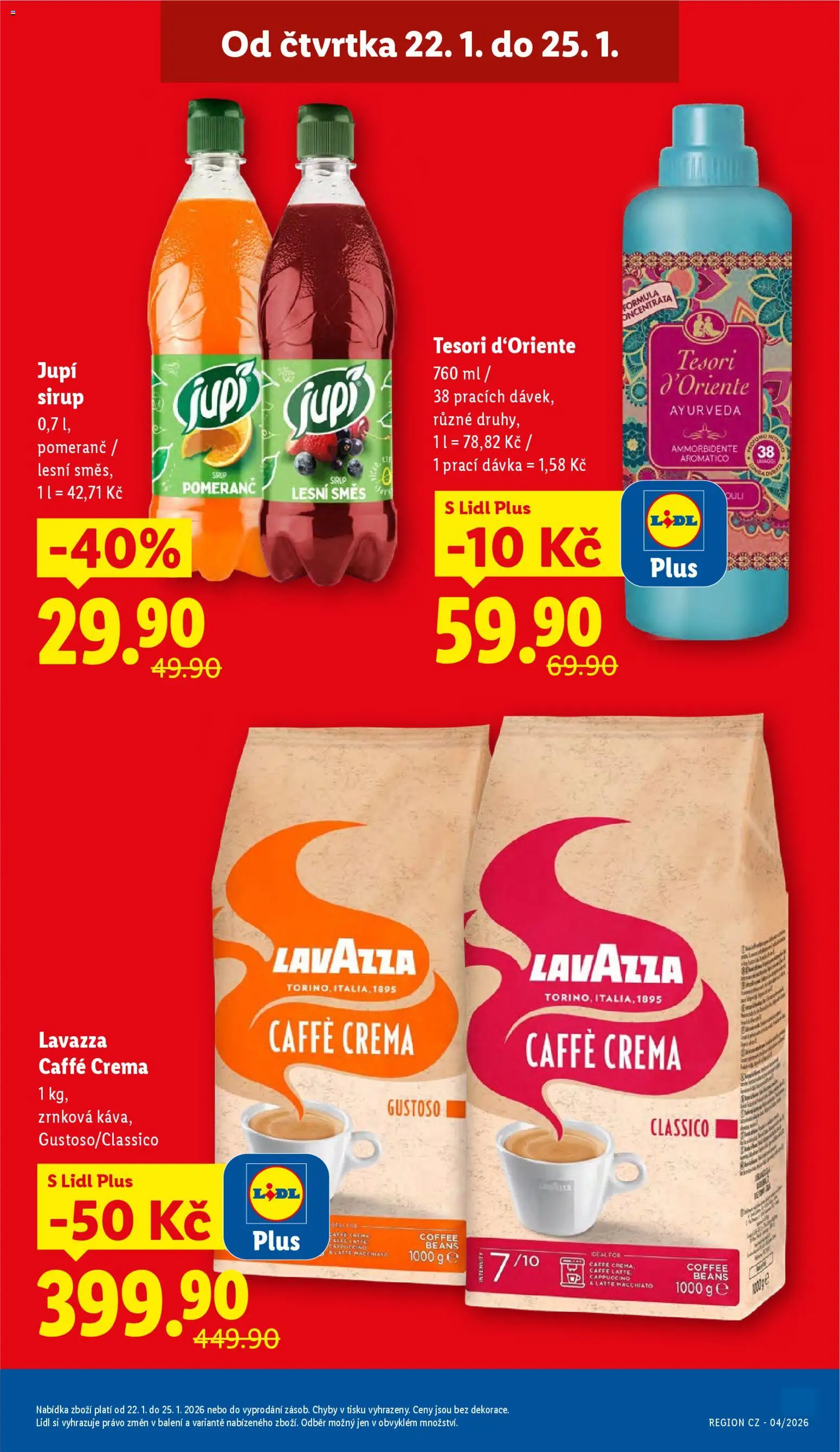 Lidl leták od 22.01.2026 | Strana: 3 | Produkty: Lavazza, Crema, Caffè crema, Cappuccino