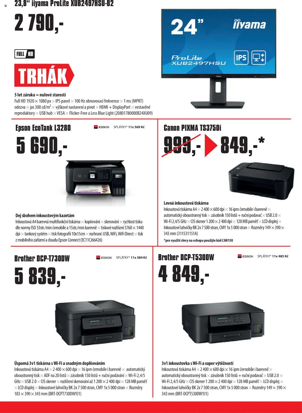 Comfor leták od 06.10.2025 | Strana: 4 | Produkty: Zásobník, Tiskárna, USB, Skener