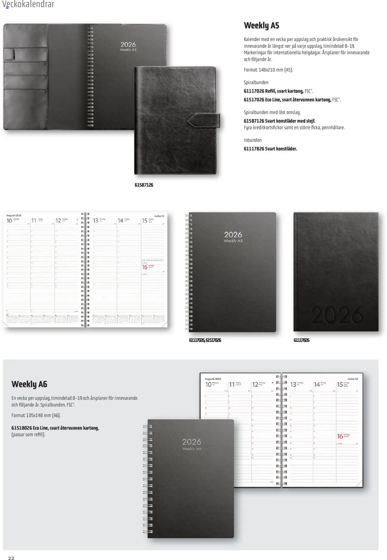 Office Depot reklamblad aktuell från 08.09.2025 | Sida: 22 | Produkter: Kalender