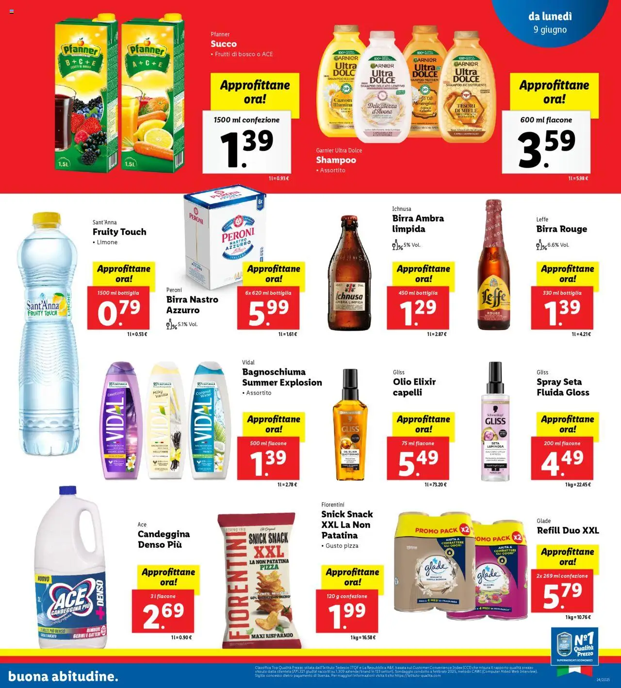 Volantino Lidl del 09.06.2025 | Pagina: 13 | Prodotti: Bagnoschiuma, Limone, Olio, Bottiglia