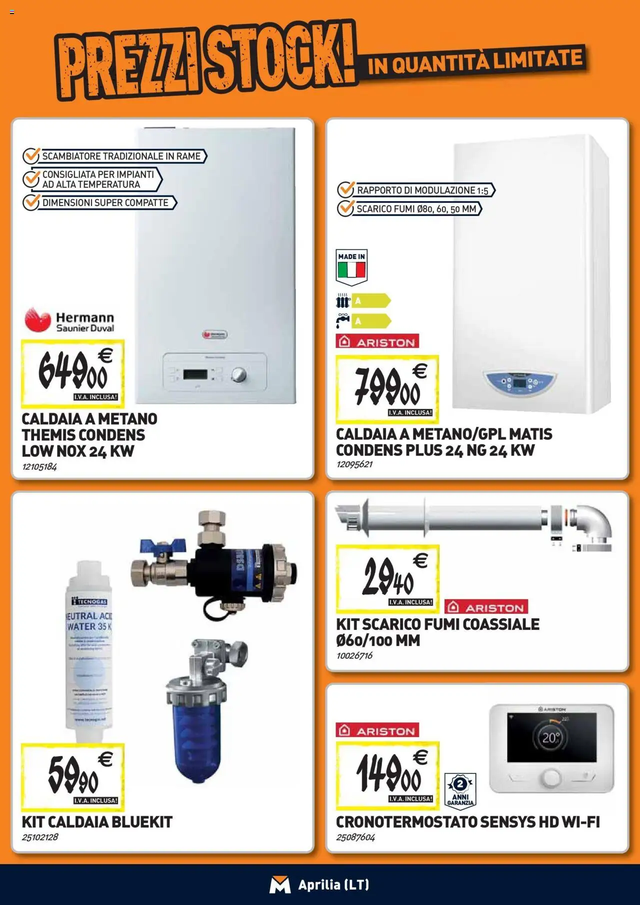 Volantino TECNOMAT del 27.08.2025 | Pagina: 8 | Prodotti: Caldaia