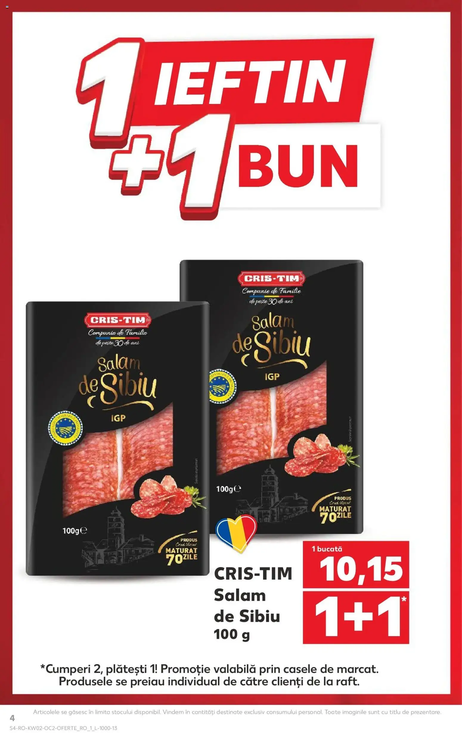Noul catalog Kaufland – valabil de la 07.01.2026 | Pagină: 4 | Produse: Salam, Pește