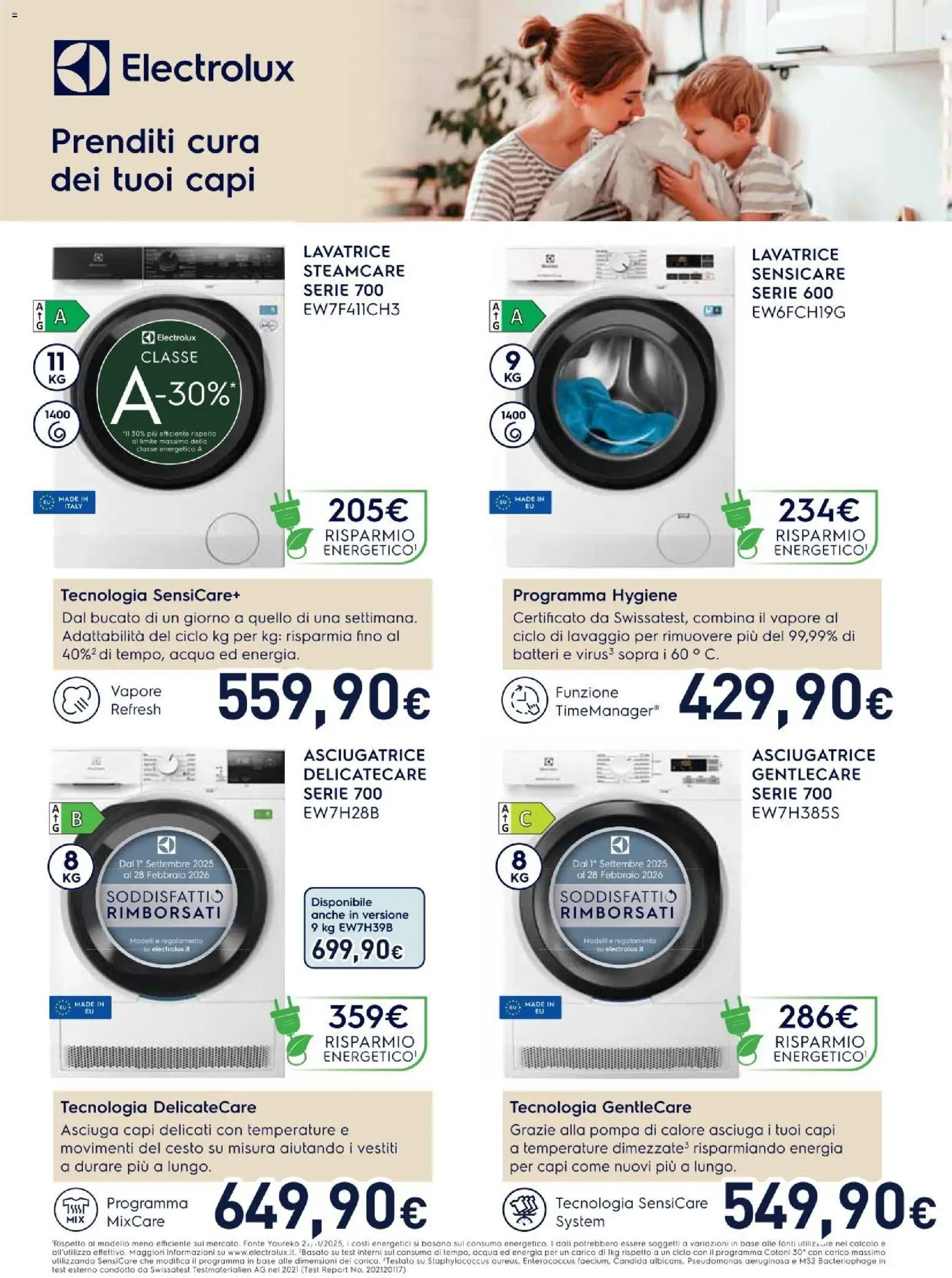 Volantino Unieuro del 29.12.2025 | Pagina: 36 | Prodotti: Acqua, Lavatrice, Asciugatrice