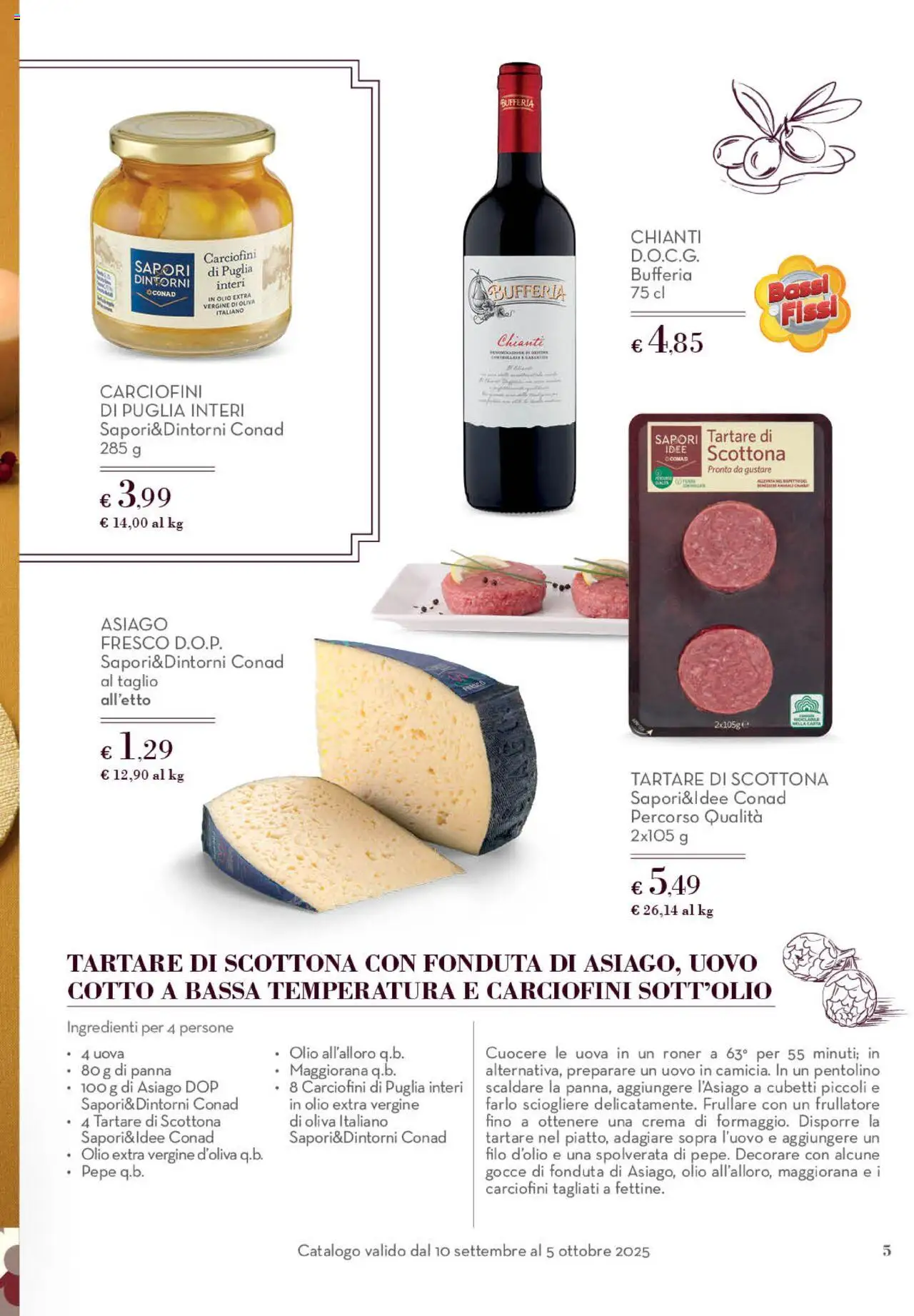 Volantino Conad del 10.09.2025 | Pagina: 5 | Prodotti: Crema, Uova, Frullatore, Pepe