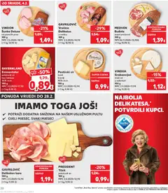 VINDIJA Grabancijaš, meki sir u salamuri 100 g - Pregled kataloga iz trgovine Kaufland, vrijedi od 04.02.2026 | Stranica: 20