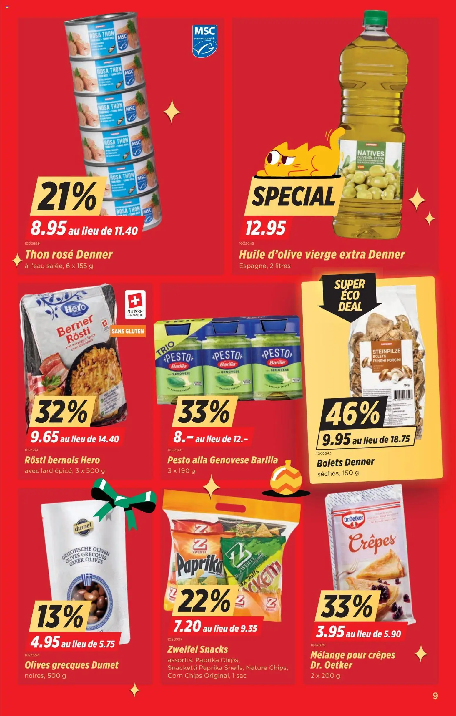 Denner Aktionen FR – gültig ab 25.11.2025 | Seite: 9 | Produkte: Barilla, Chips