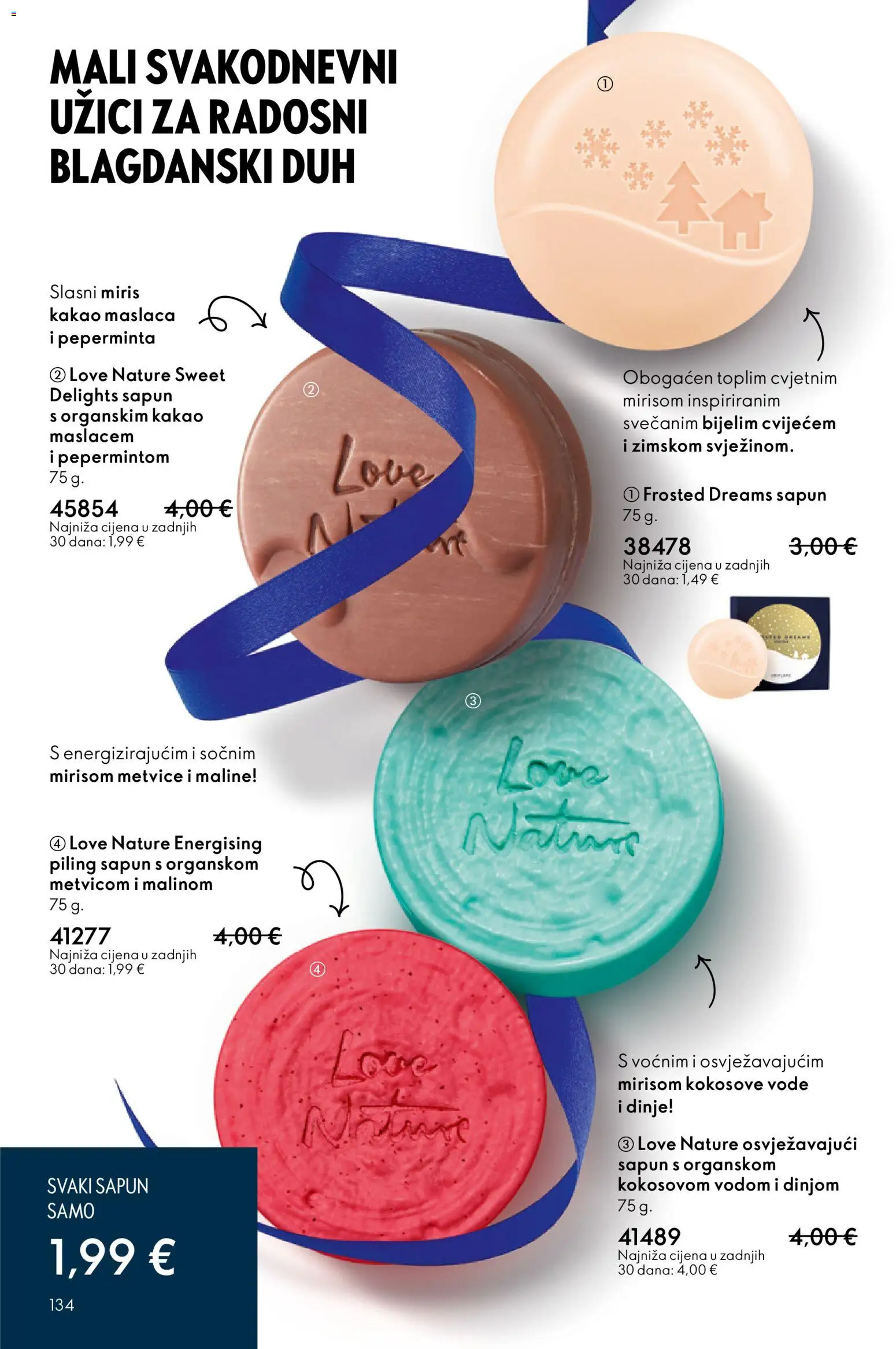 Oriflame katalog | vrijedi od 10.12.2025 | Stranica: 134 | Proizvodi: Miris, Piling, Sapun, Maline