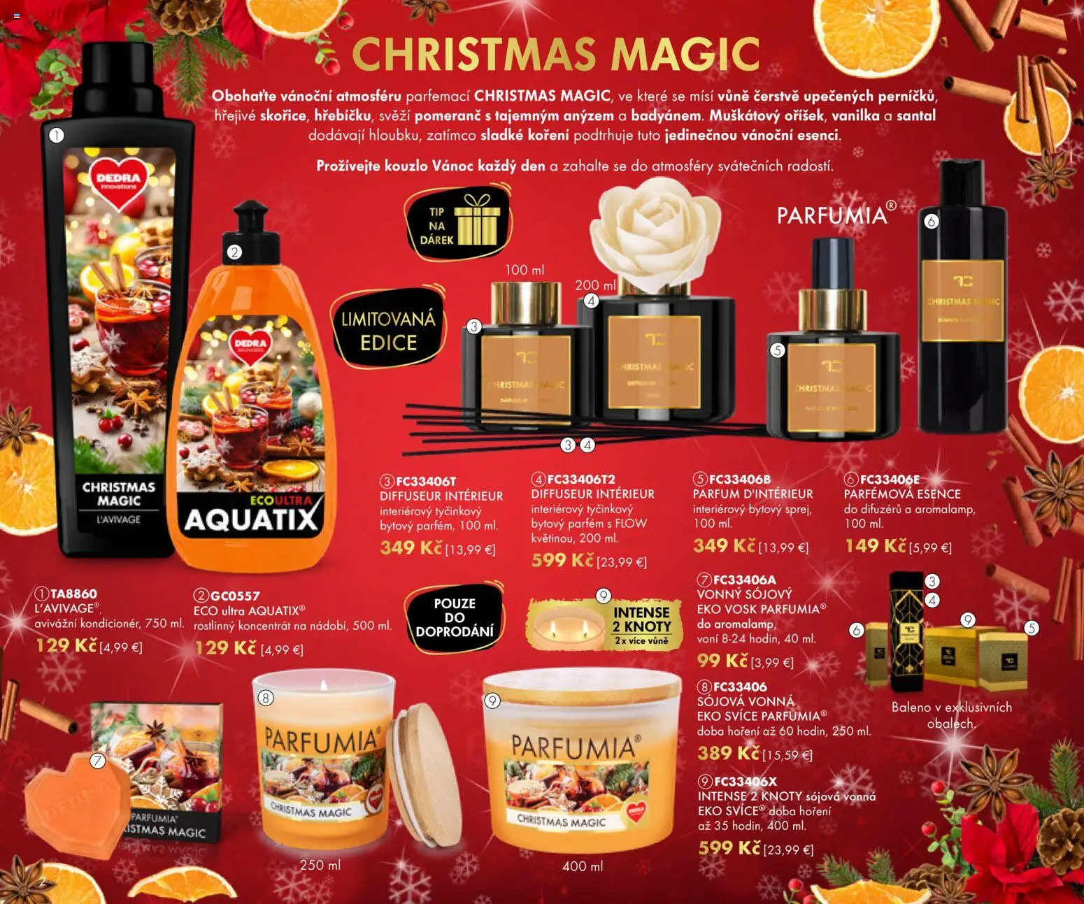Nové Dedra akcie – leták je platný od 01.11.2025 | Strana: 2 | Produkty: Parfém